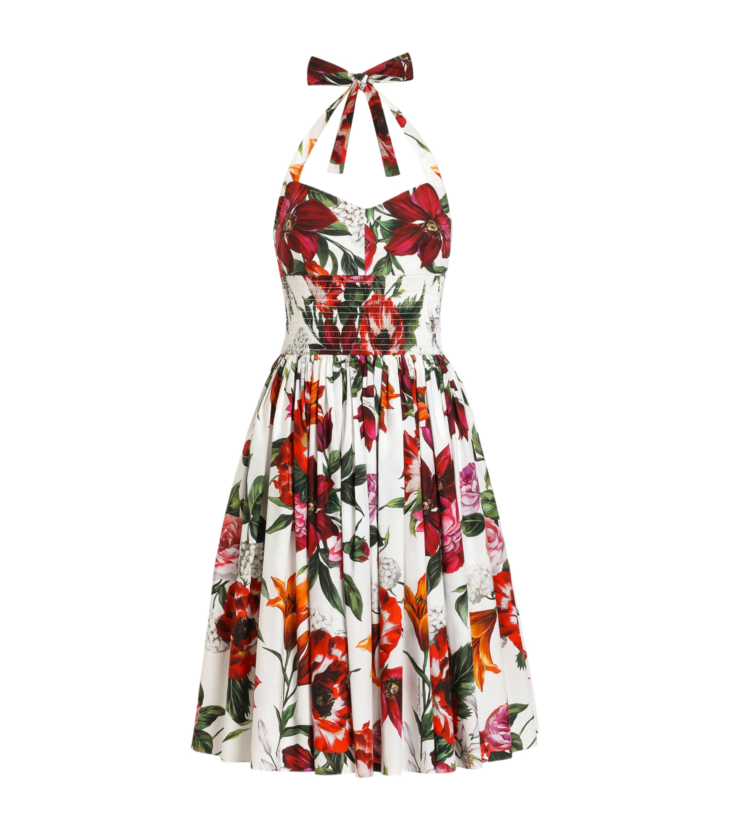 Cotton Floral Mini Dress