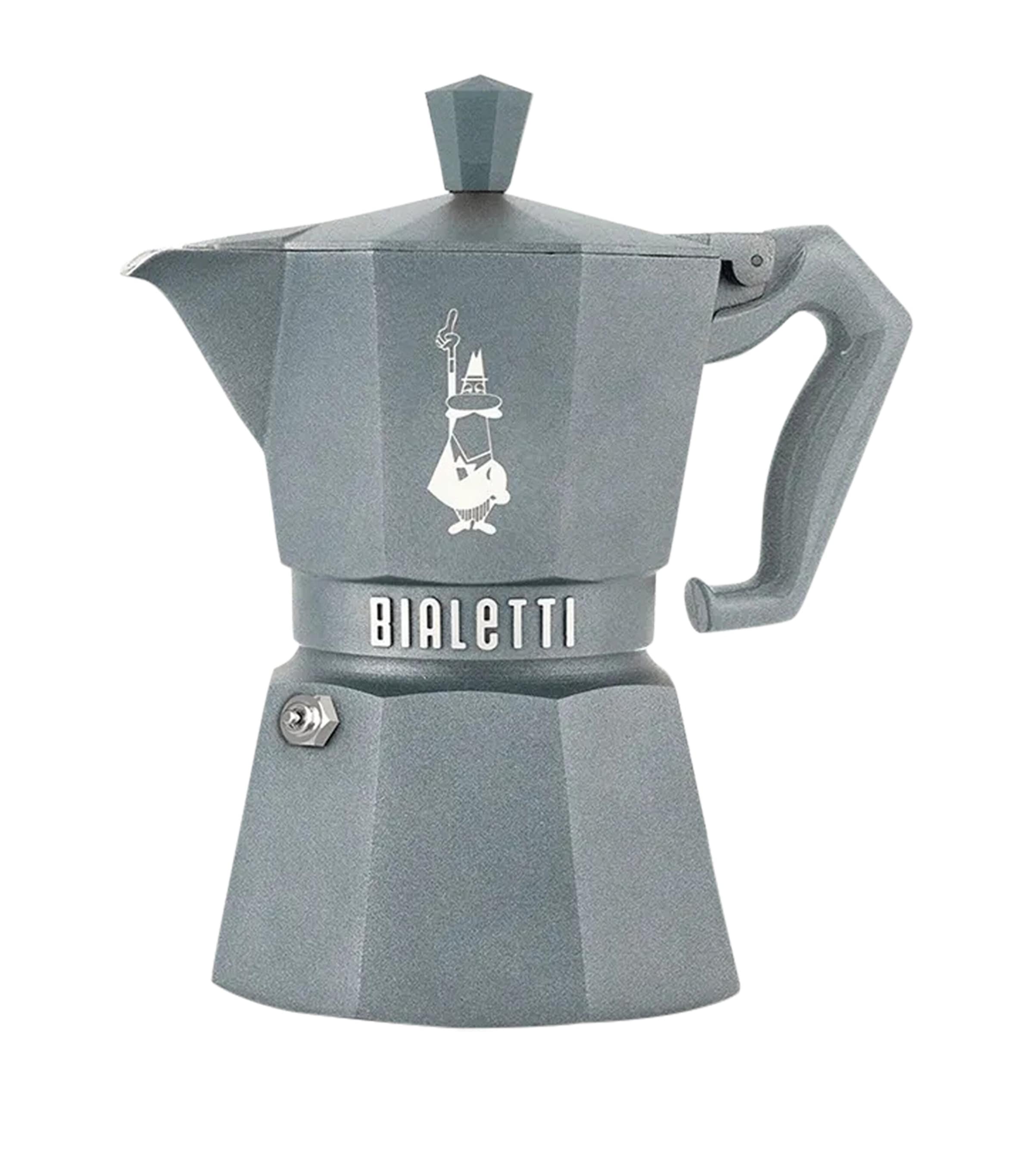 Bialetti Moka Exclusive Induction Octagonal Espresso Maker (3 Cups) Grey