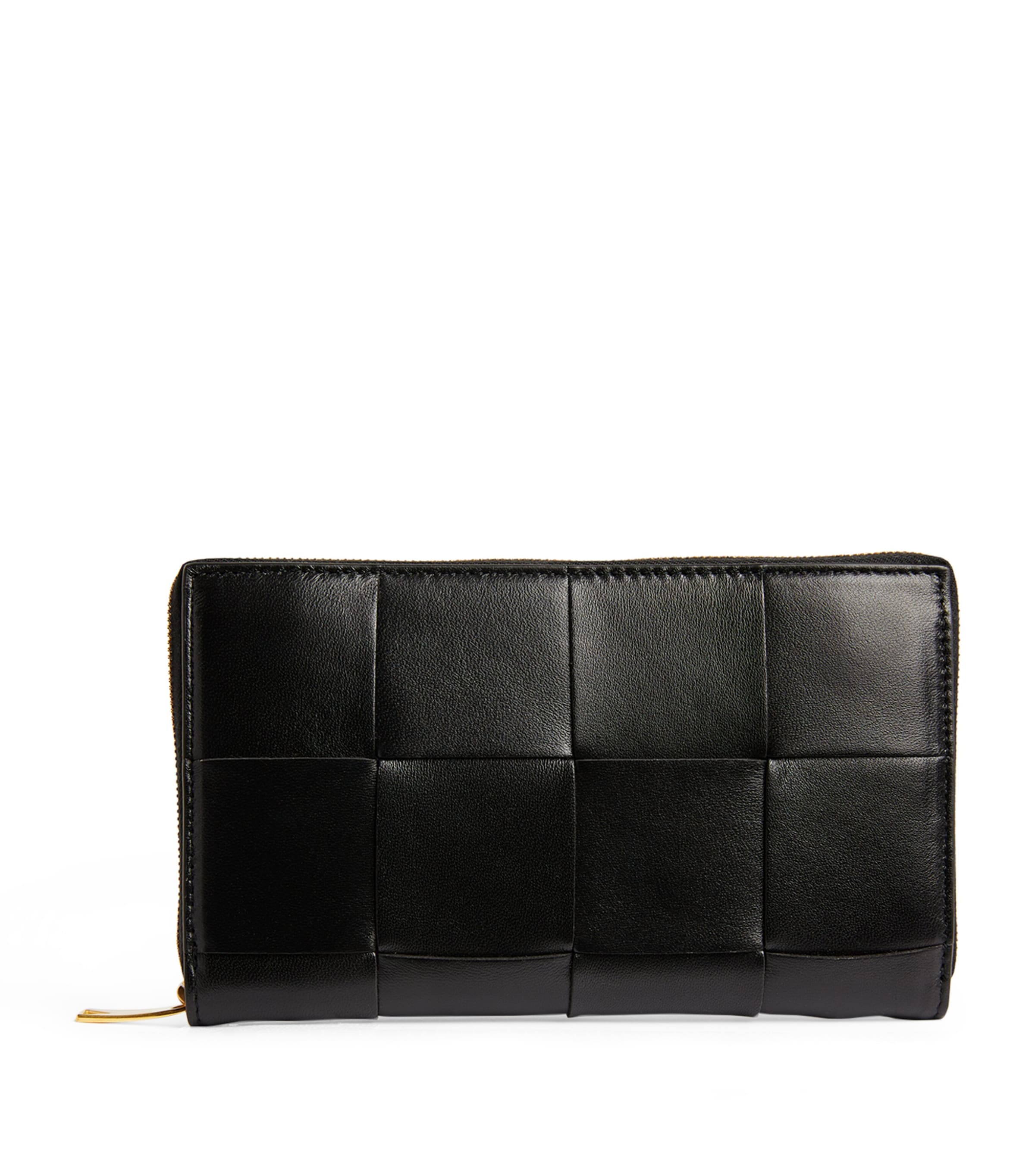 Bottega Veneta Leather Intreccio Card Holder | Harrods US