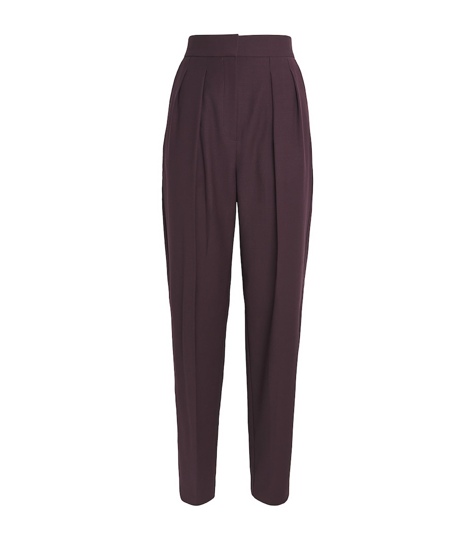 Roksanda Womens Satin Ragosta Tailored Trousers Burgundy