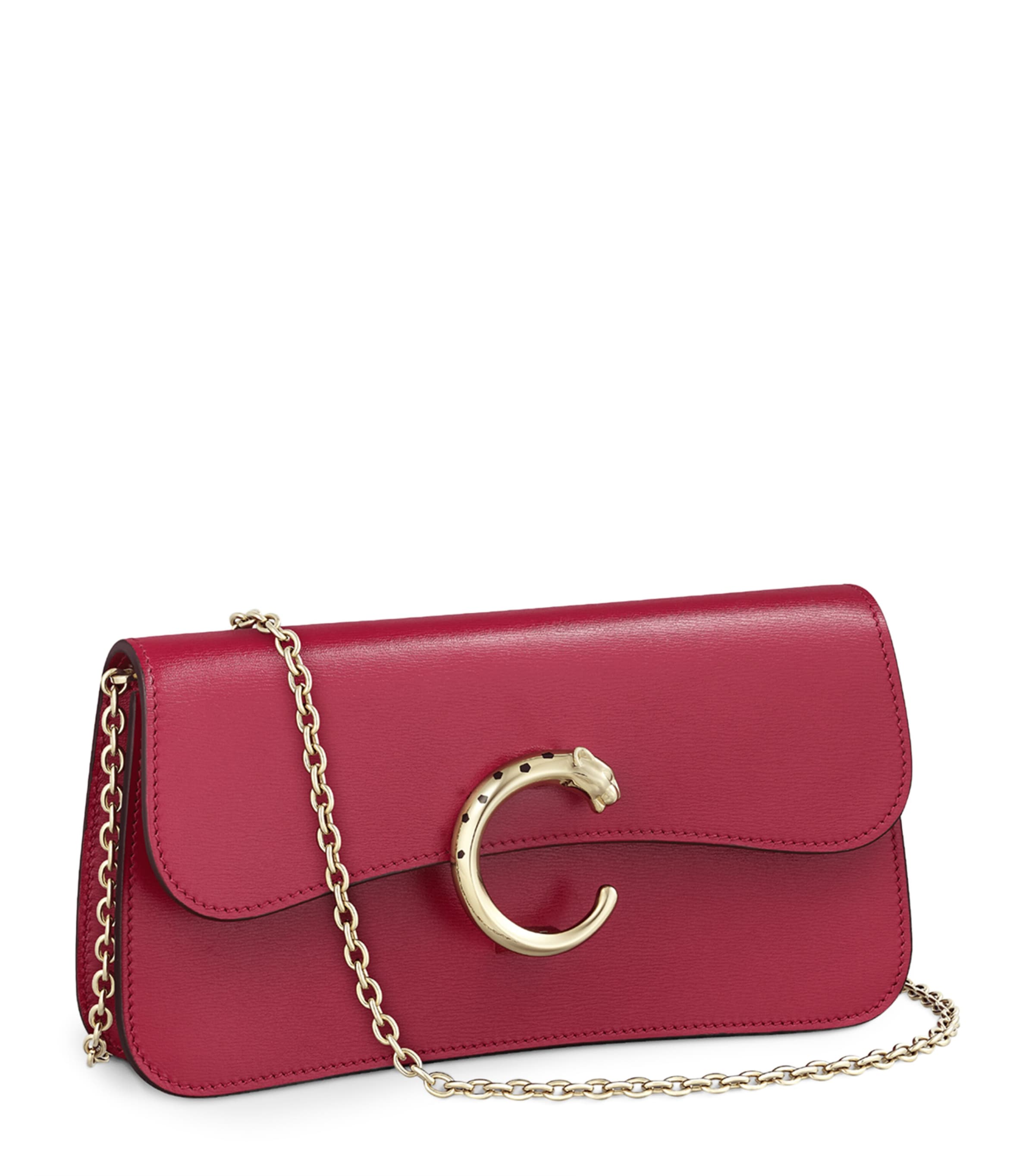 Mini Leather Panthère de Cartier Cross-Body Bag