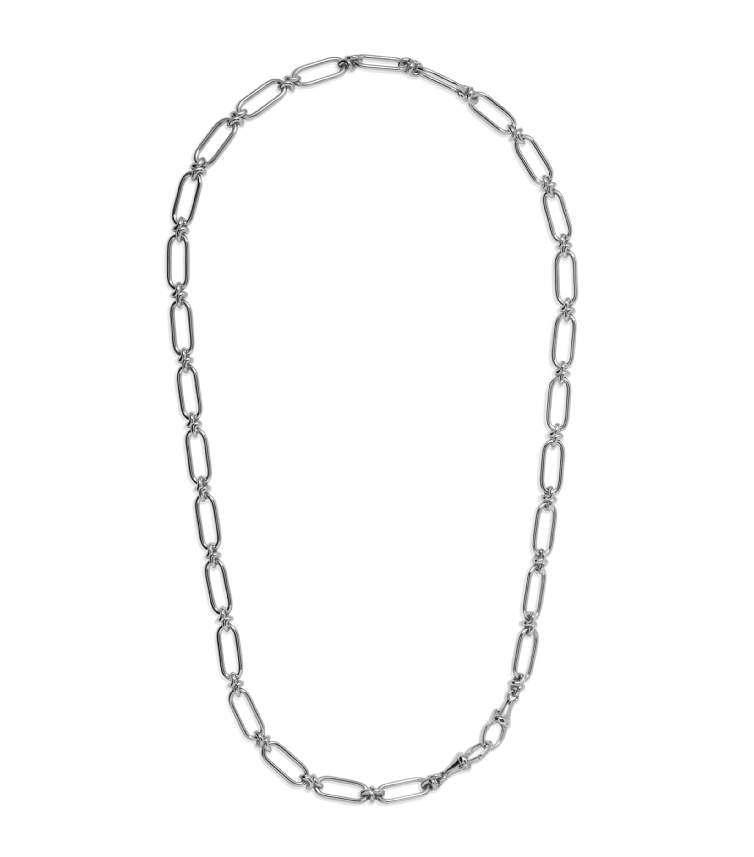 Annoushka White Gold Knuckle Bold Chain Necklace