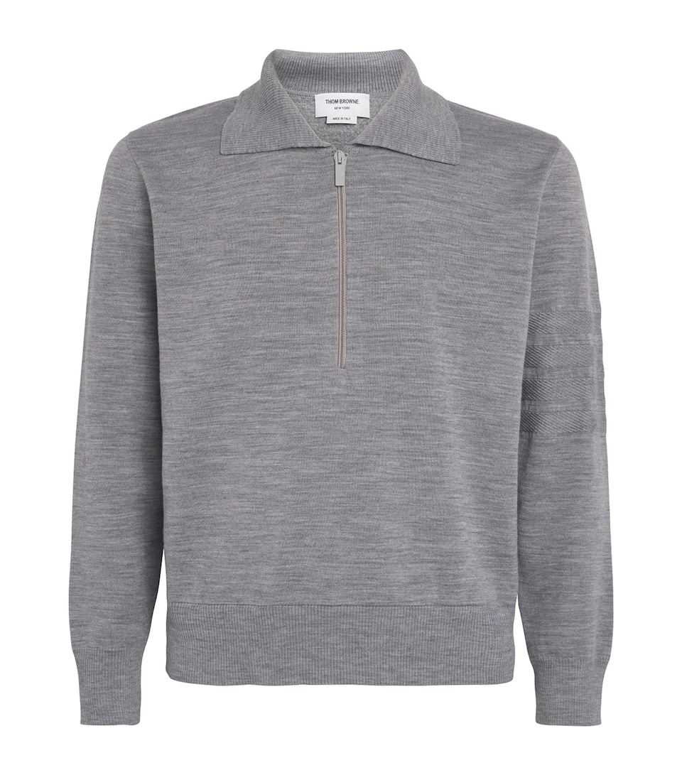 Cotton Half-Zip Polo Shirt