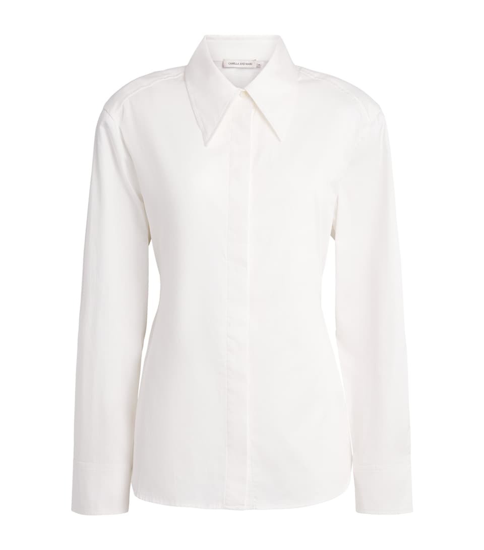 CAMILLA AND MARC Womens Cotton Tarn Shirt Mcrm Cream