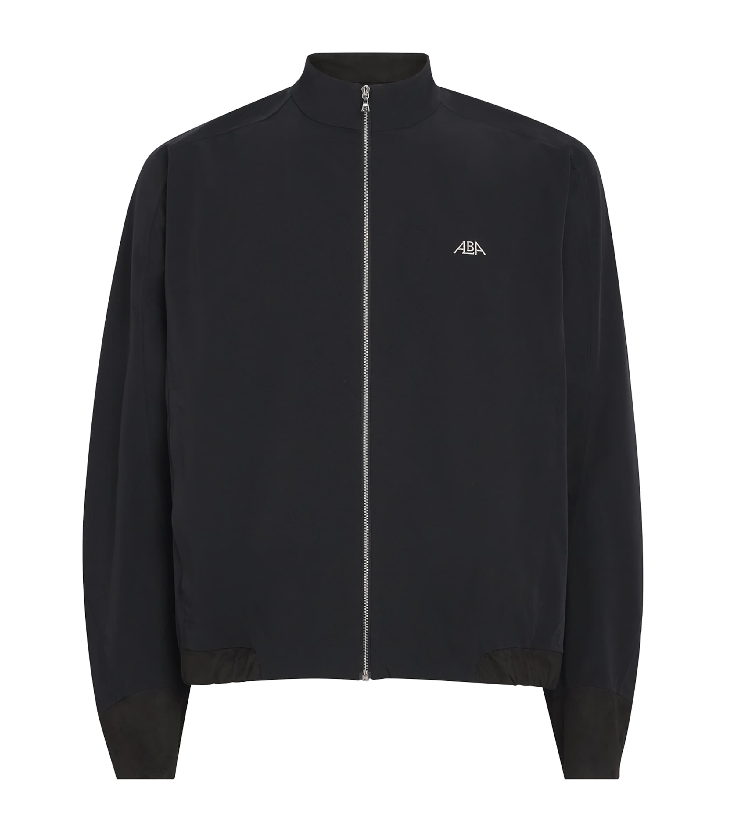 Alba Mens Logo Zip-Up Jacket Black