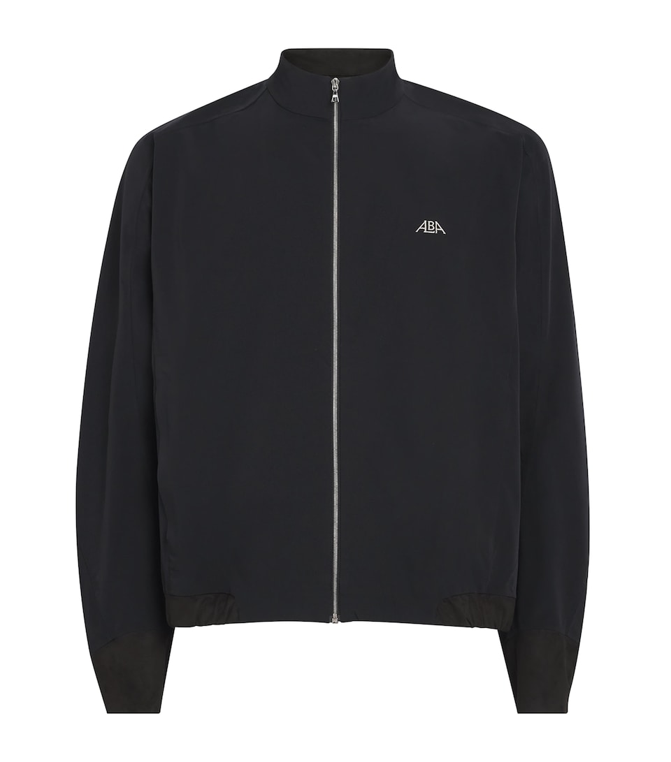 Alba Mens Logo Zip-Up Jacket Black