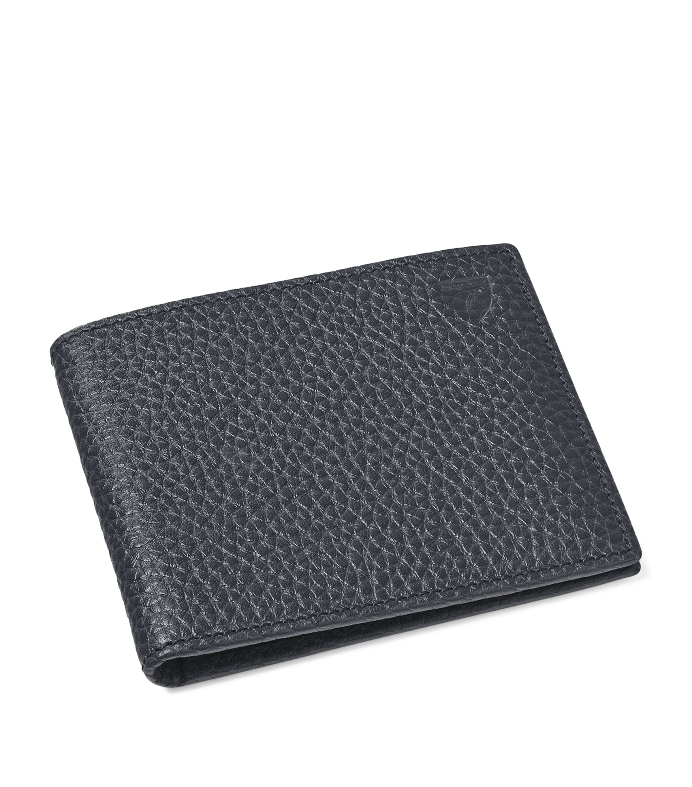 Aspinal Of London Leather Classic Bifold Wallet Navy