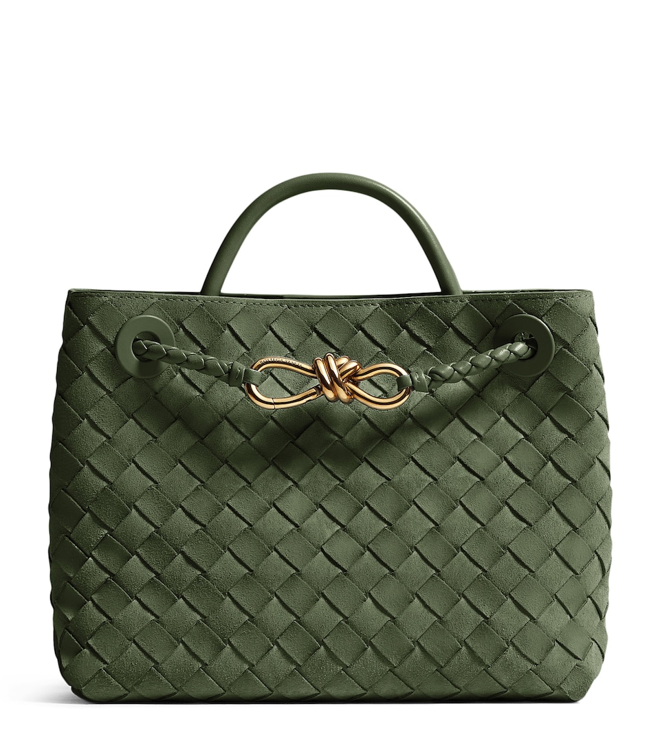 Bottega Veneta Small Suede Andiamo Top-Handle Bag