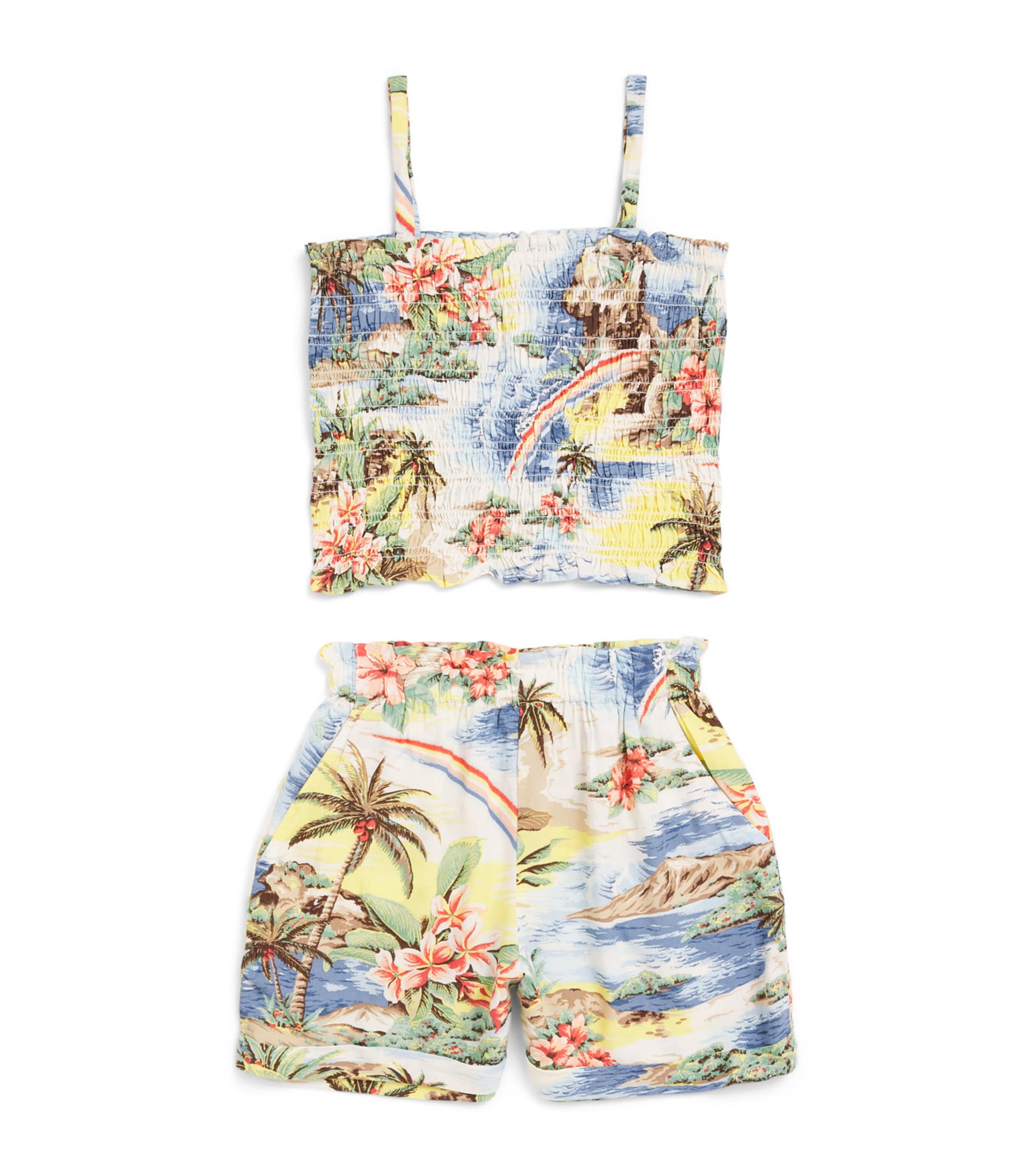 Ralph Lauren Kids Tropical Print Skirt and Shorts Set (2-6 Years)