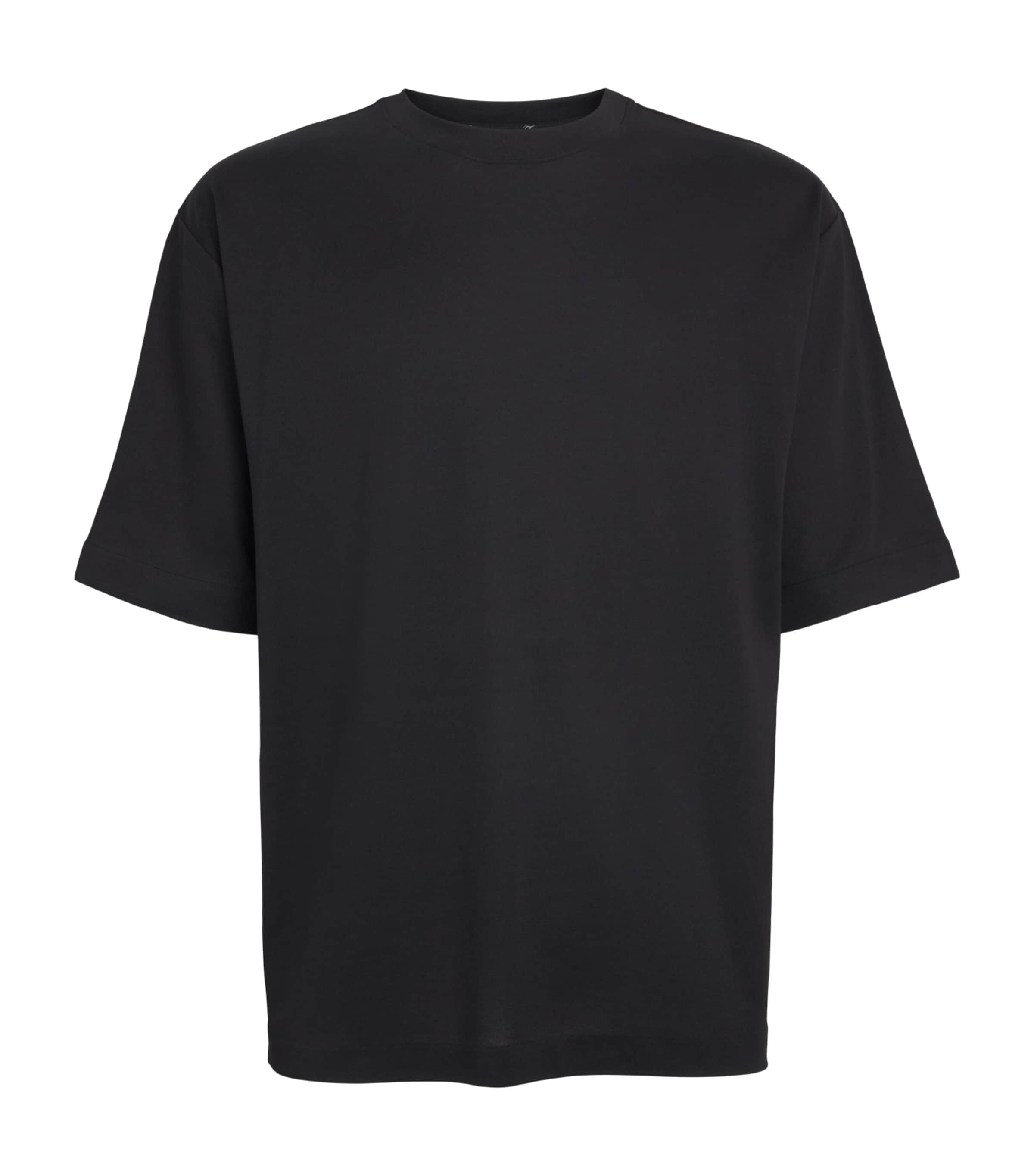 Jacquemus Mens Cotton Rond Carré T-Shirt Black
