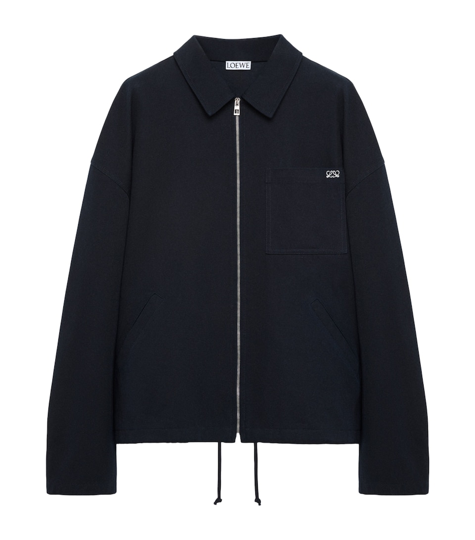 LOEWE Mens Denim Jacket Dark Navy