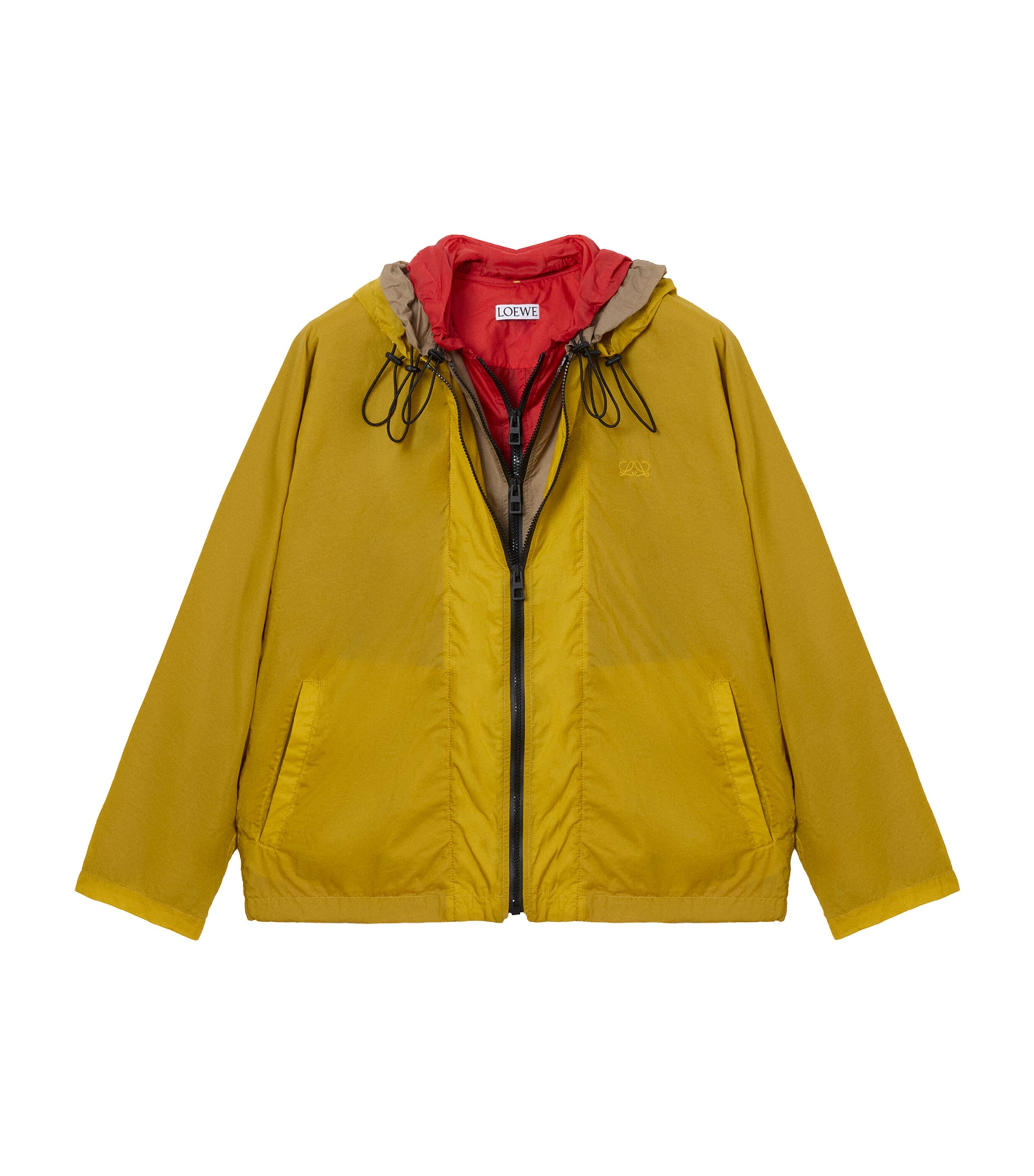 LOEWE Womens Technical Layered Jacket Yellow