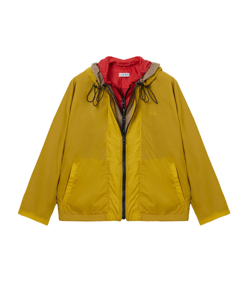 LOEWE Womens Technical Layered Jacket Yellow
