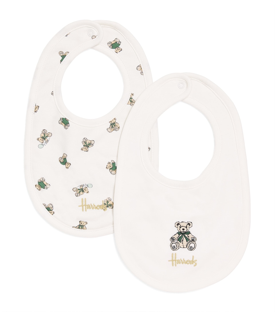 Embroidered Henry Bear Bibs (Set of 2)