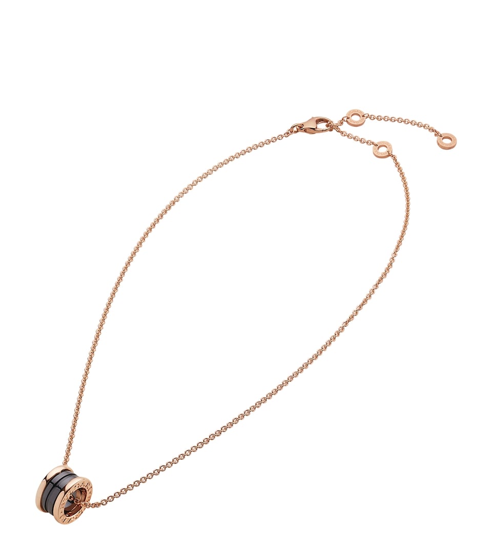 Rose Gold And Ceramic B.zero1 Necklace