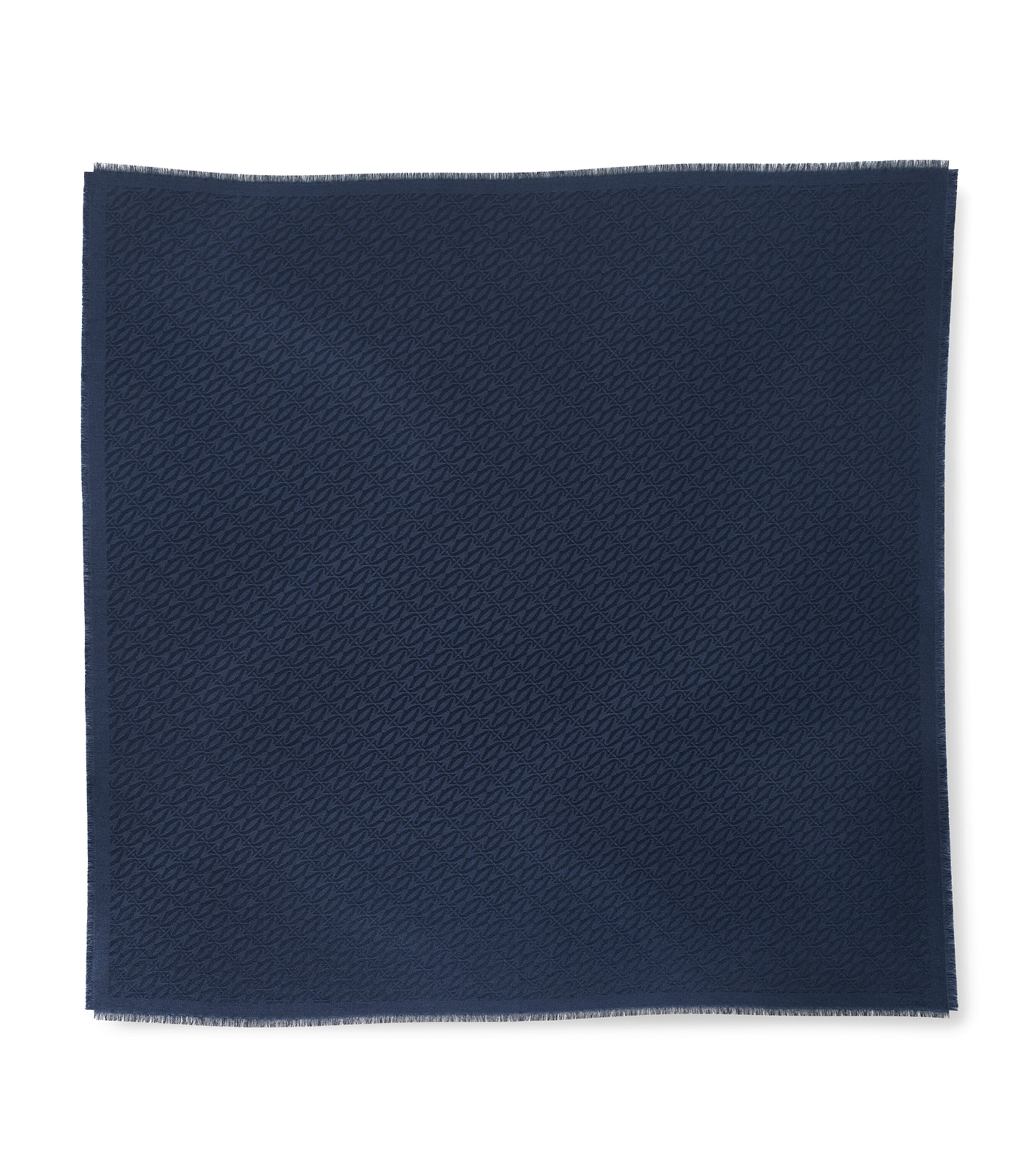 Cartier Silk C de Cartier Shawl Navy Blue