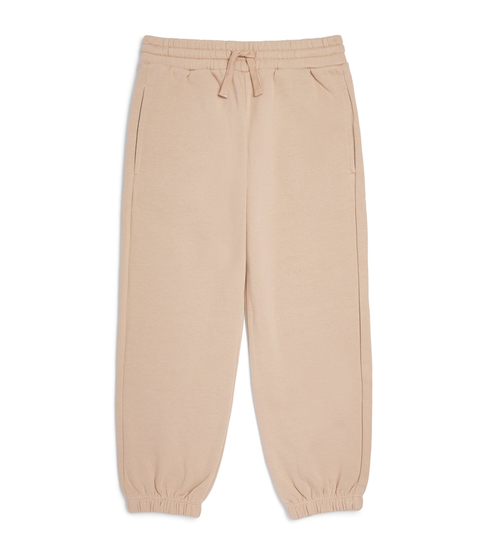Stella McCartney Kids Organic Cotton Horse Embroidered Sweatpants (3-14 Years) Nut Brown