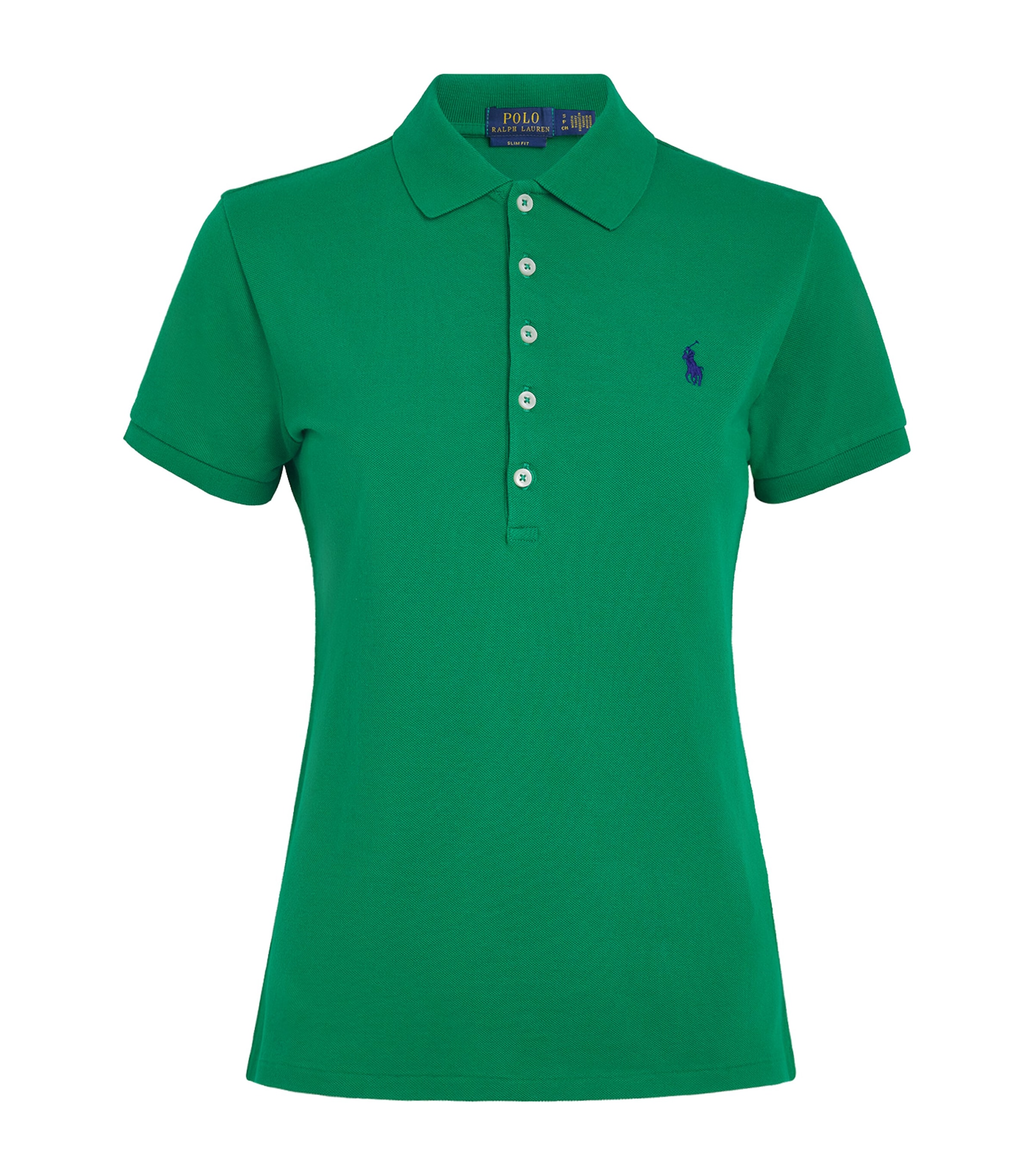Polo Ralph Lauren Womens Stretch-Cotton Piqué Julie Polo Shirt