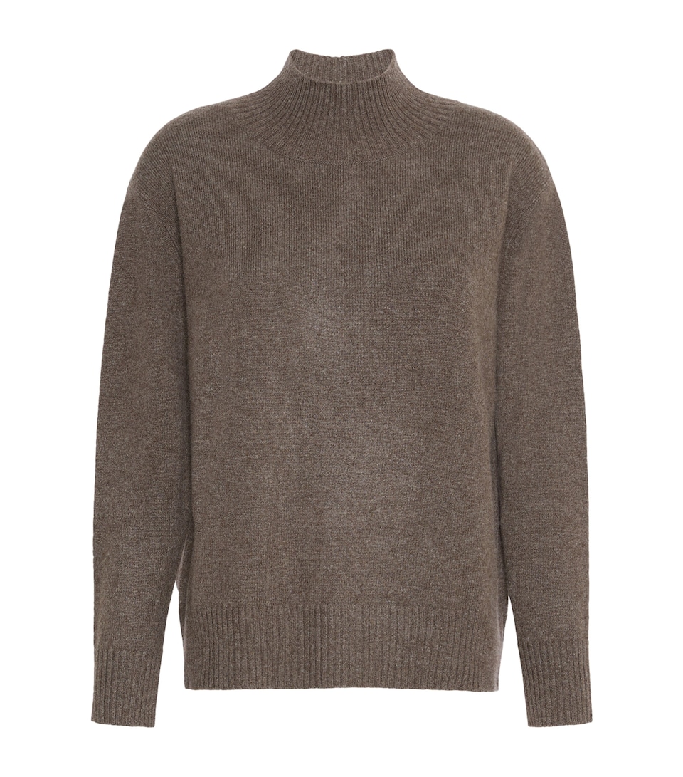 Weekend Max Mara Womens Cashmere High-Neck Sweater Marron Glace'