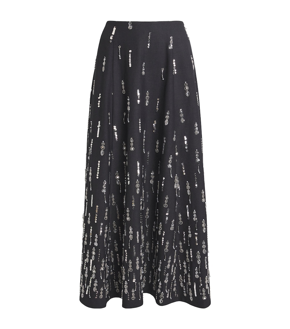Embellished Selene Midi Skirt