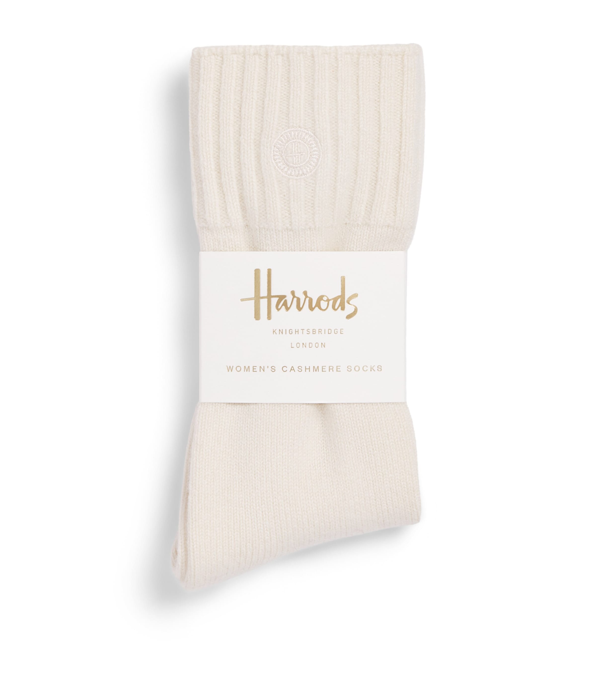 Harrods Mens Cashmere Socks Ivory