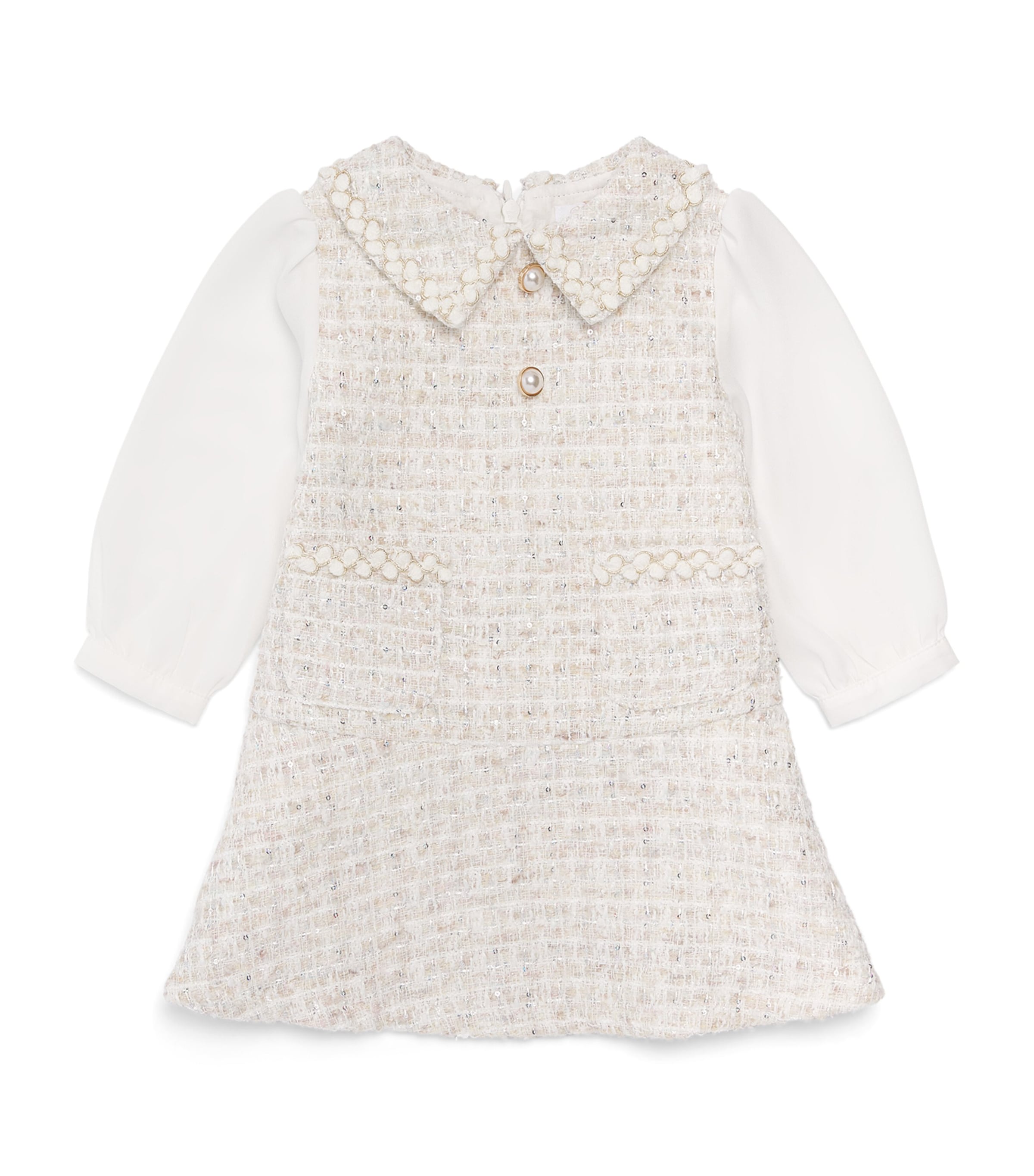 Patachou Bouclé Tweed Dress (6-18 Months) Sparkle Tweed