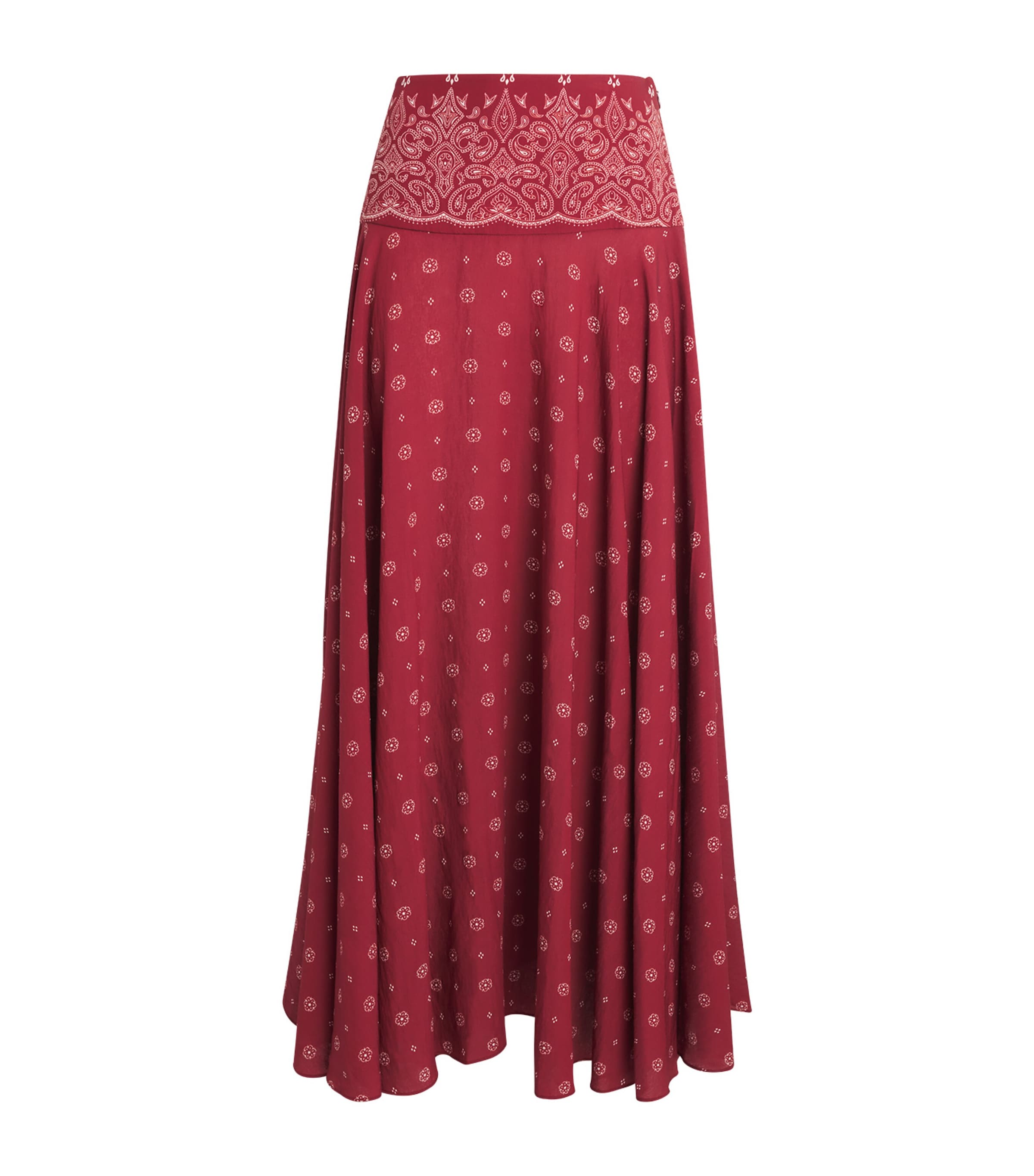 Devon Windsor Womens Bandana Rylie Maxi Skirt Merlot