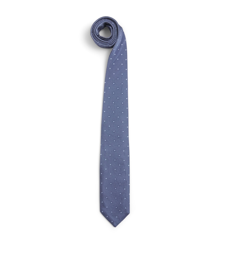 Corneliani Silk Double-Face Tie China Blue