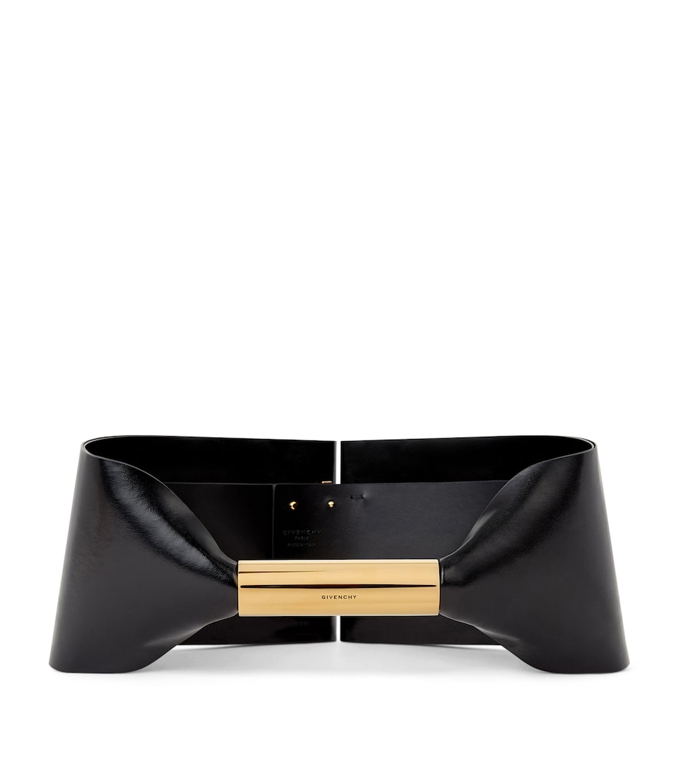 Givenchy Leather Oversized-Bow Waist Belt
