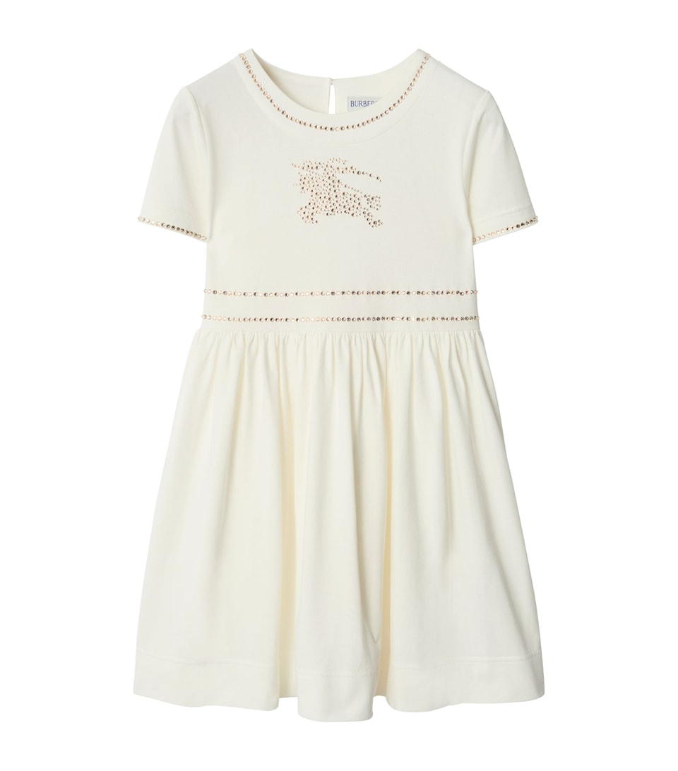 Crystal-Embellished Cotton EKD Dress (3-12 Years)