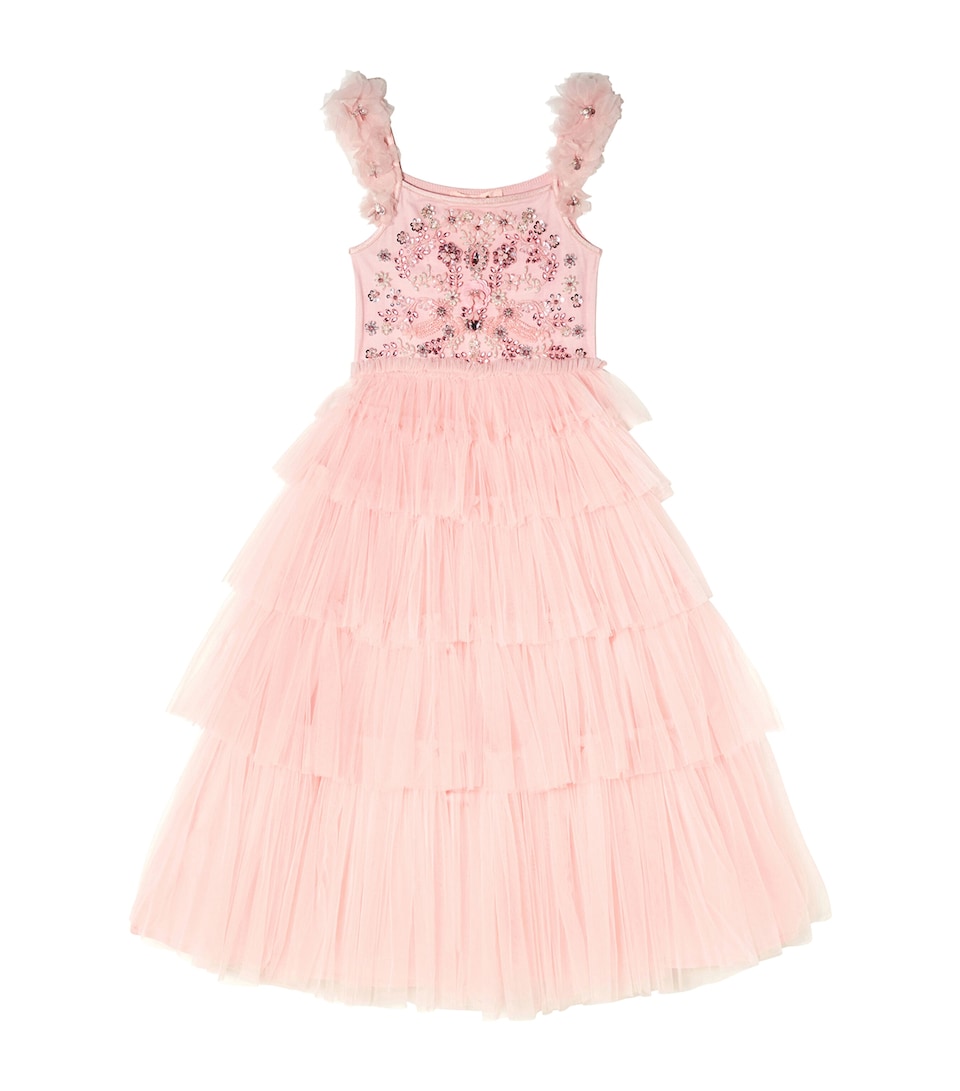 Tutu Du Monde Embellished Opening Night Cape (2-12 Years) Satin Bow