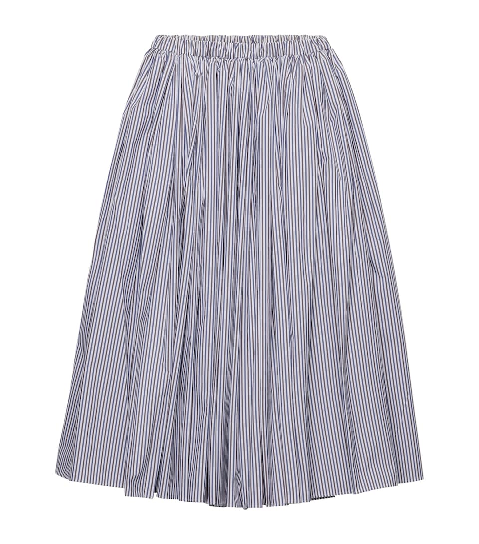 Poplin Stripe Skirt