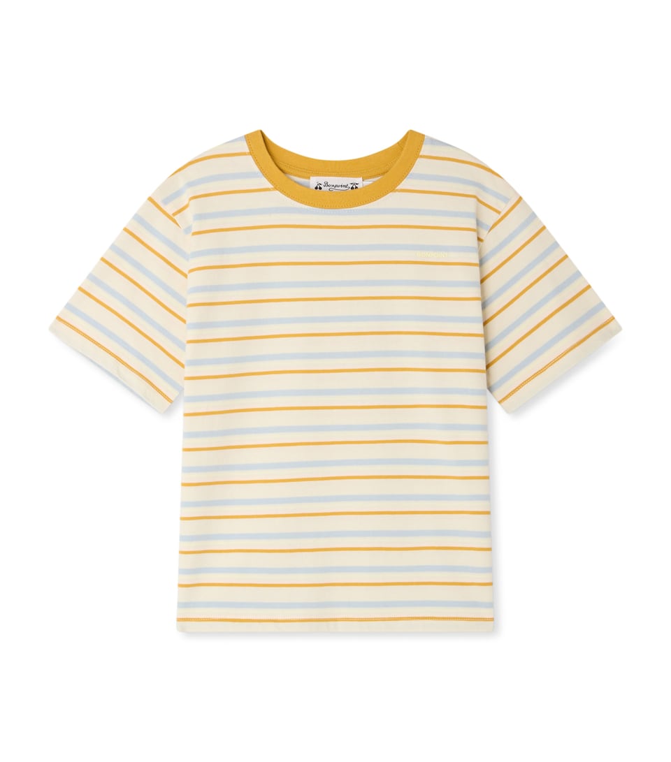 Bonpoint Cotton Stripe T-Shirt (6-18 Months) Ra Multicolore