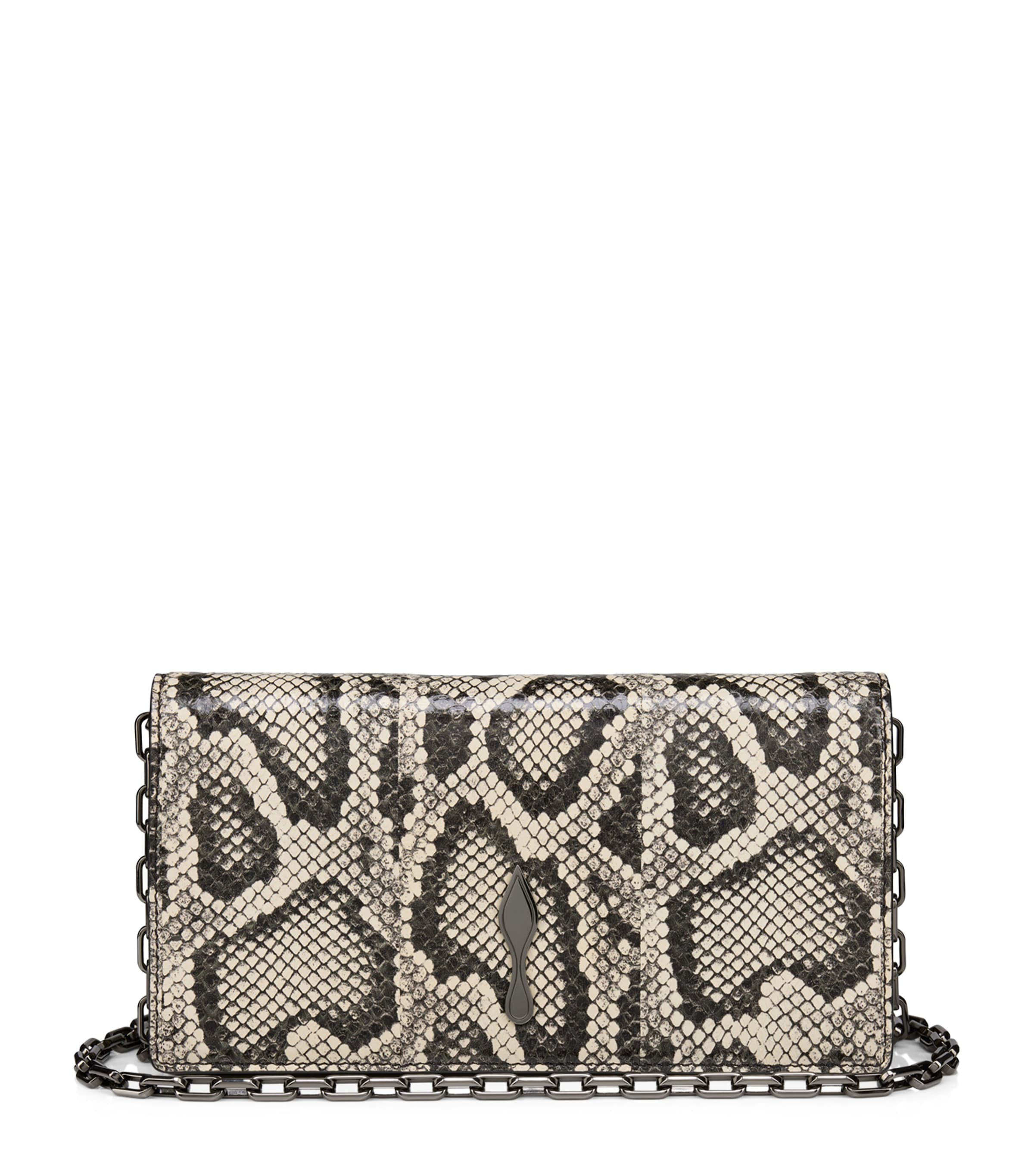Christian Louboutin Bettina Snakeskin Clutch Bag
