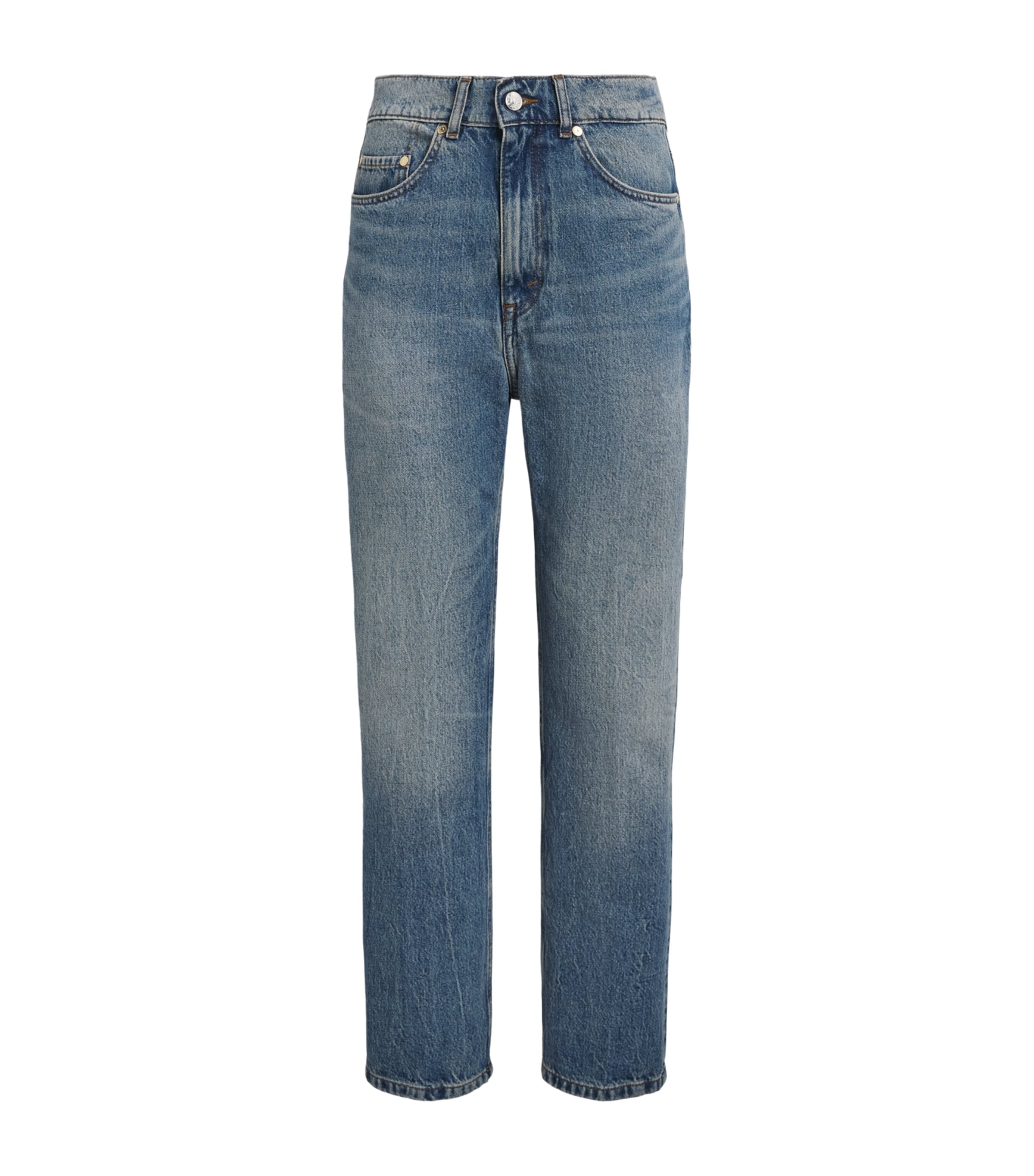 Sandro Paris Womens Straight Jeans Blue Jean