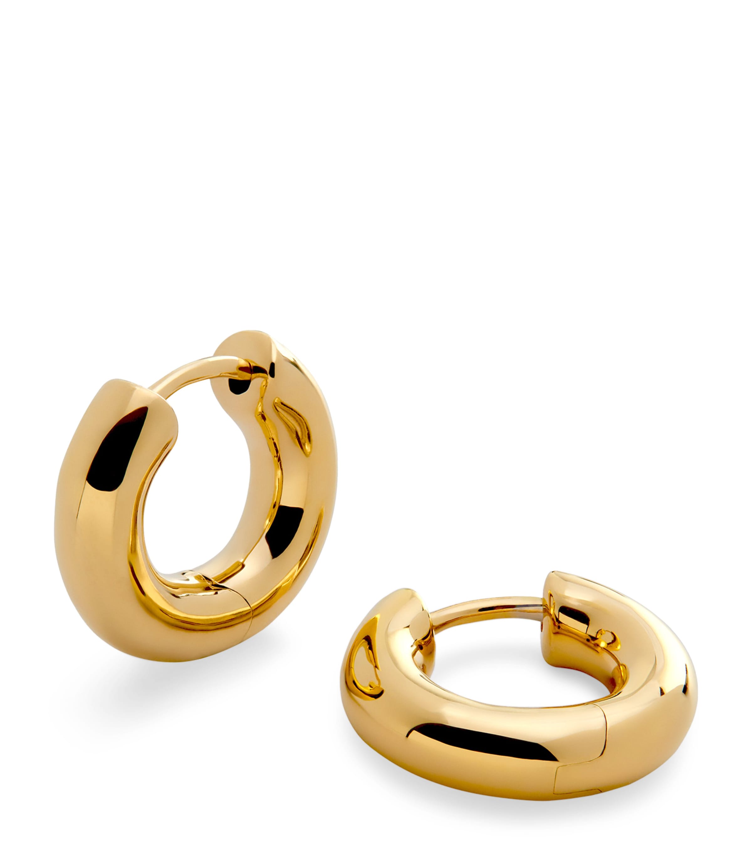 Monica Vinader Gold Vermeil Huggie Hoop Earrings Gold Vermeil