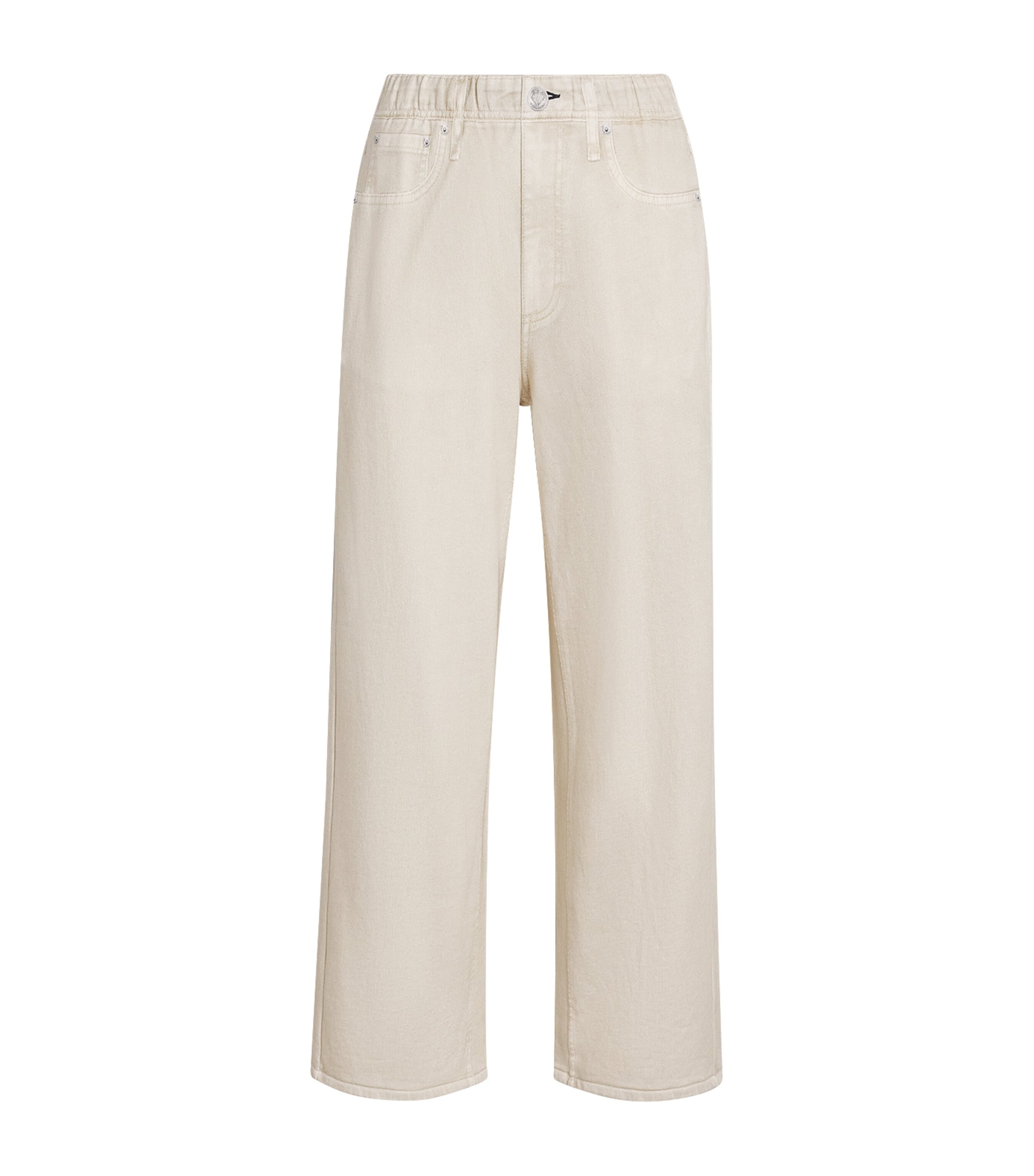 Rag & Bone Womens Miramar Wide-Leg Trousers Ecru