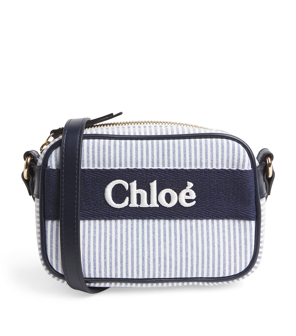 Striped Logo Cross-Body Bag