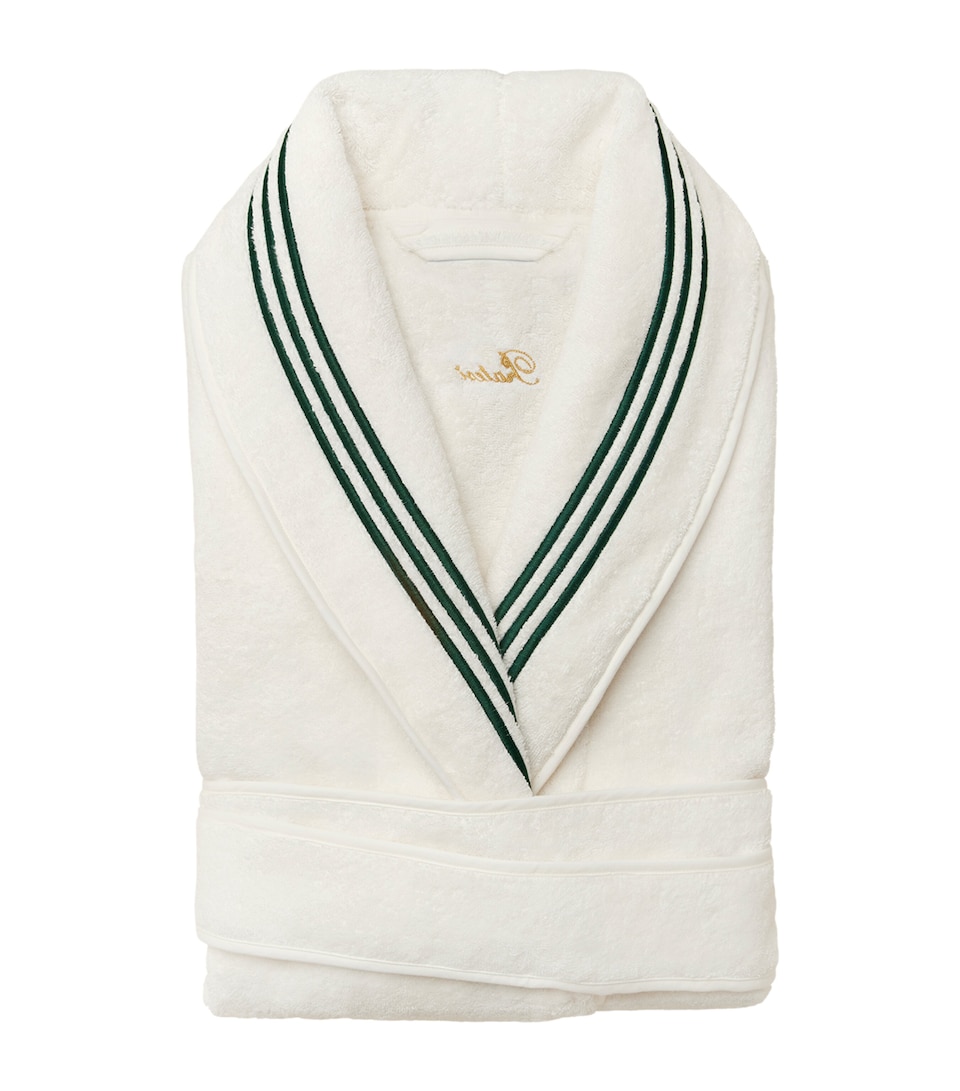 Pratesi Tre Righe Robe (Medium) Ivory/emerald