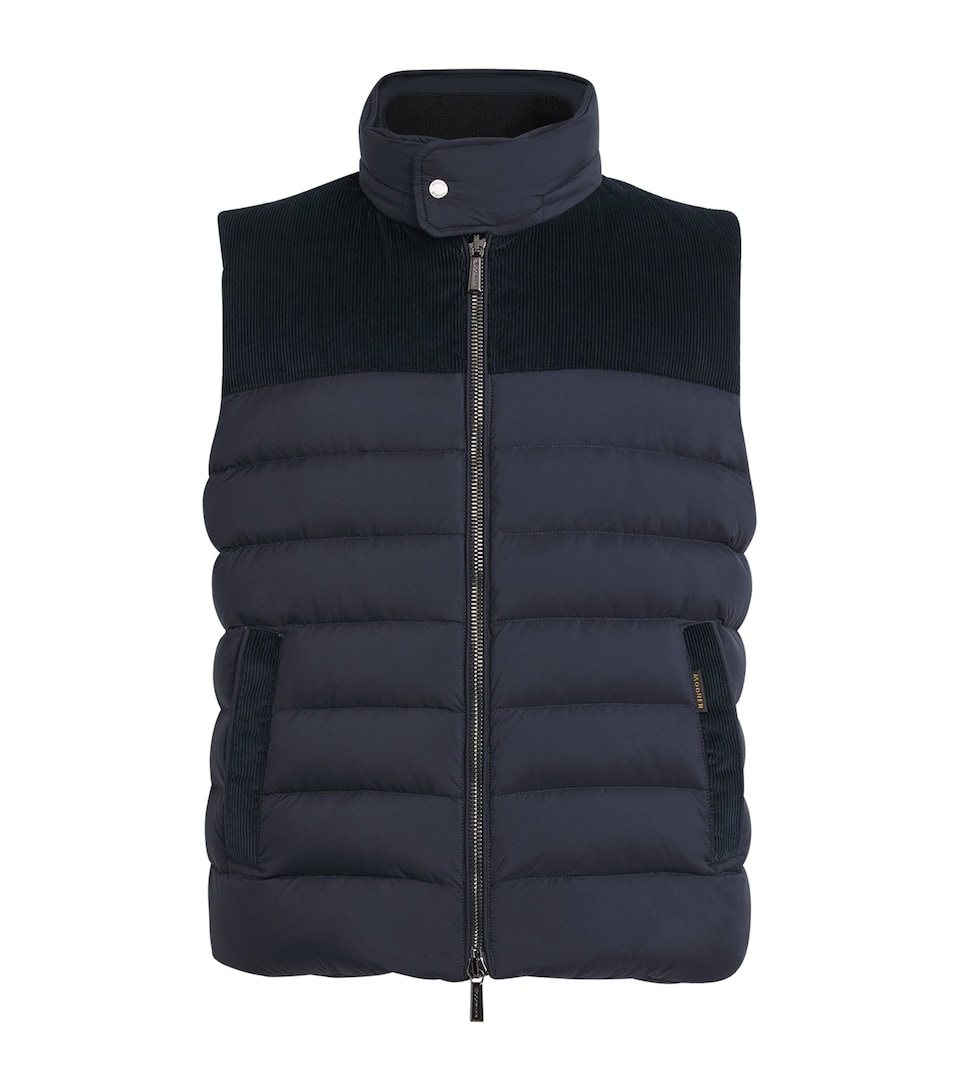 Corduroy Yoke Padded Gilet