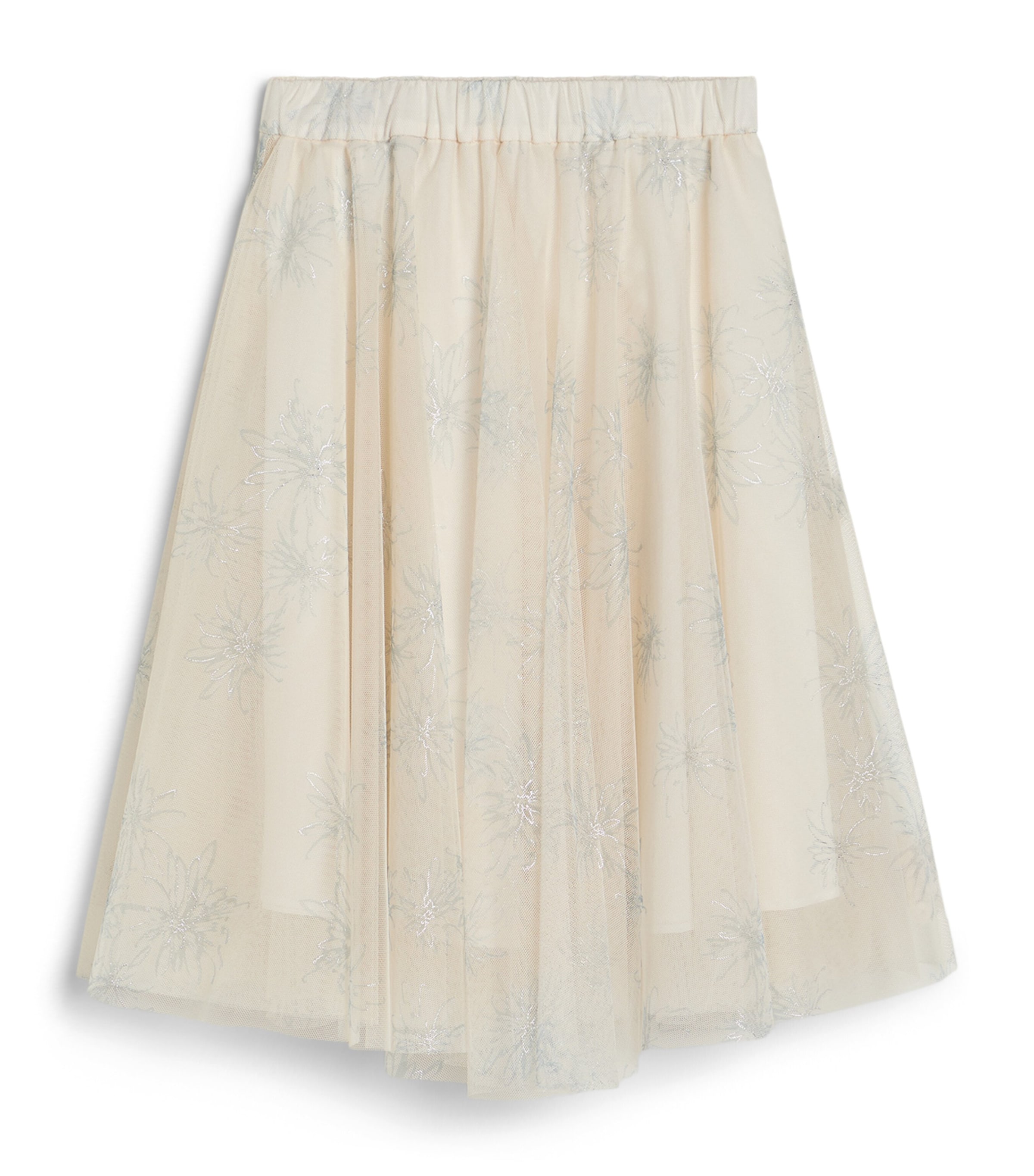 Brunello Cucinelli Kids Sheer Embellished Skirt (4-6 Years)