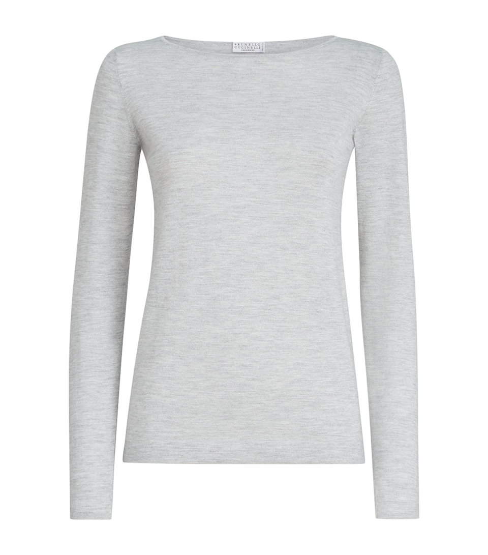 Brunello Cucinelli Womens Cashmere-Silk-Blend Sweater