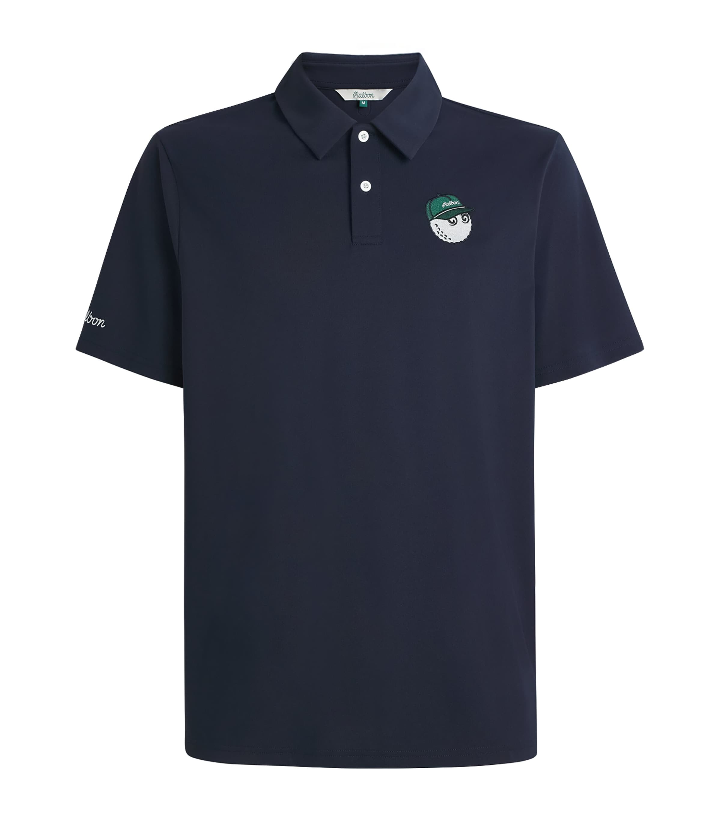 Malbon Golf Mens Fairway Baldwin Polo Shirt Navy