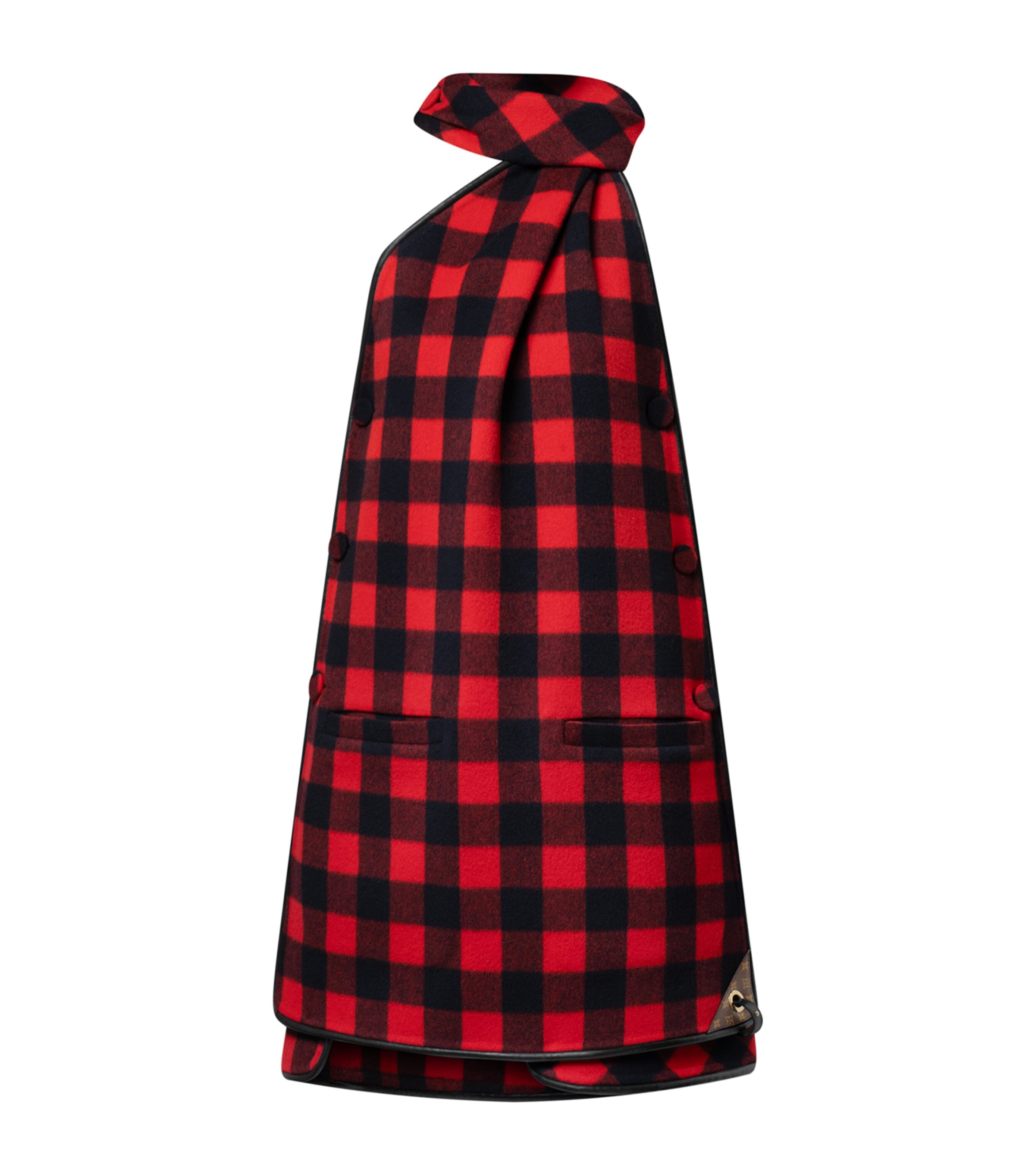Wool-Cashmere Check Mini Dress