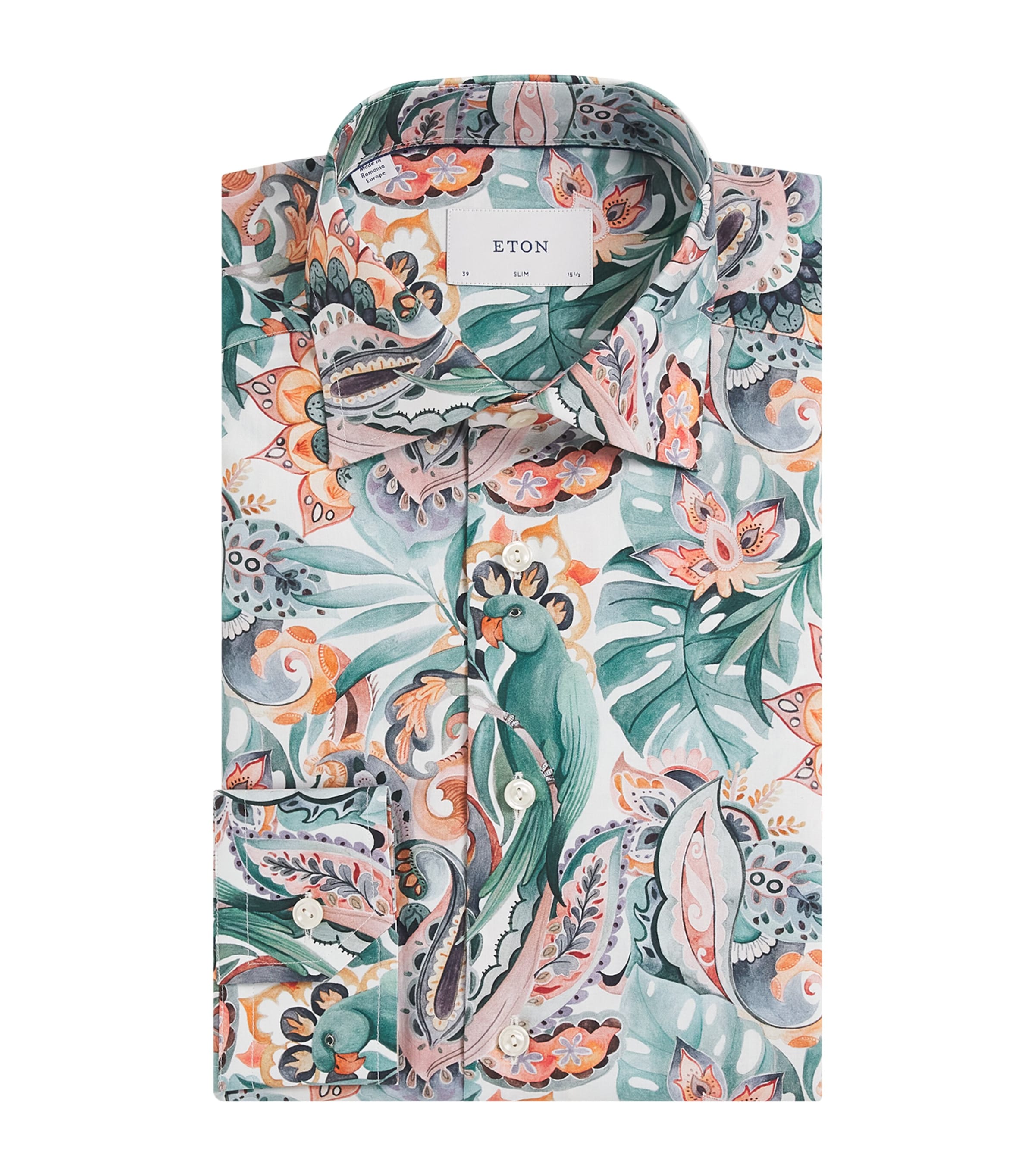 Cotton Printed Slim-Fit Shirt