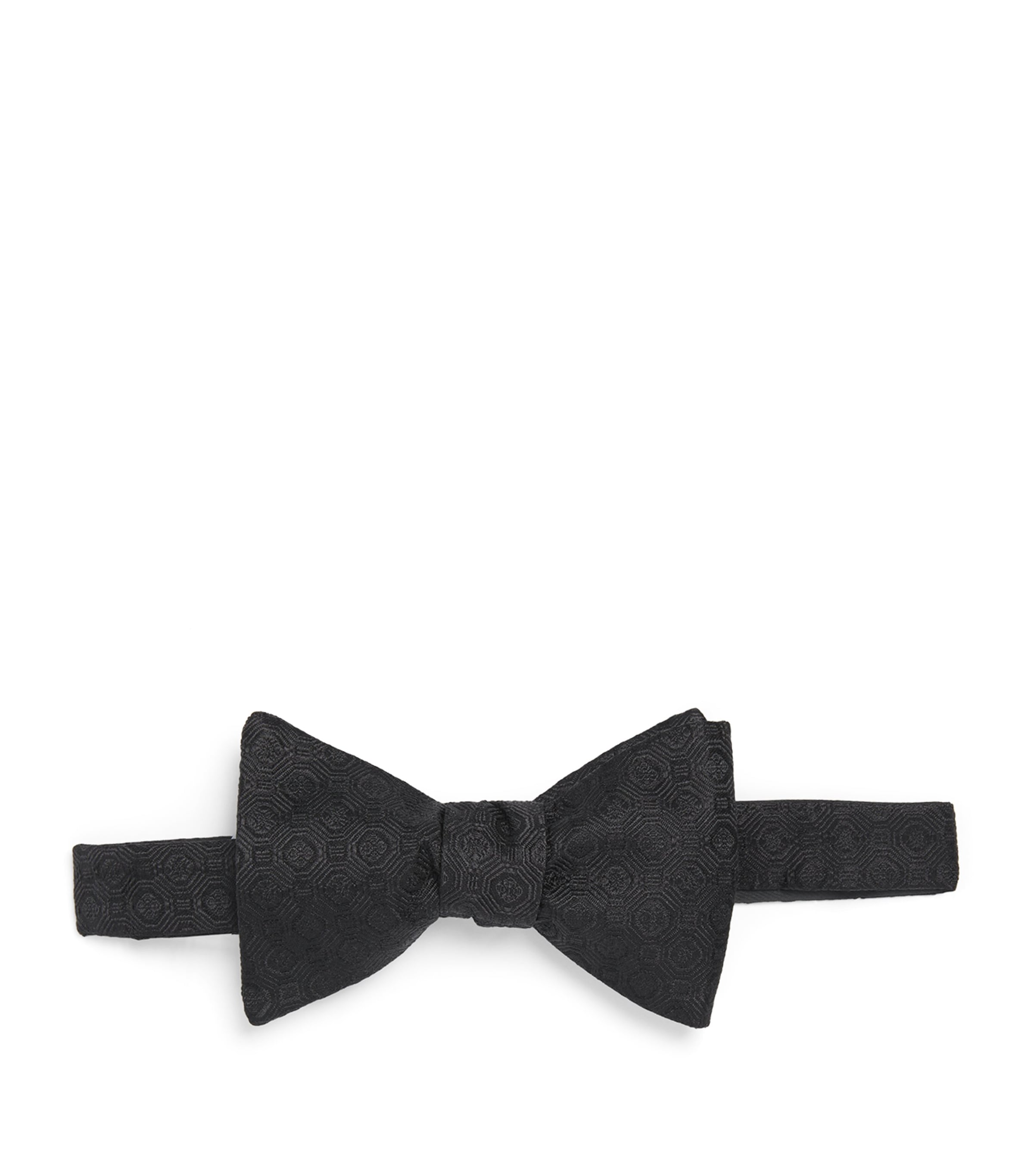 Eton Silk Medallion Bow Tie Black
