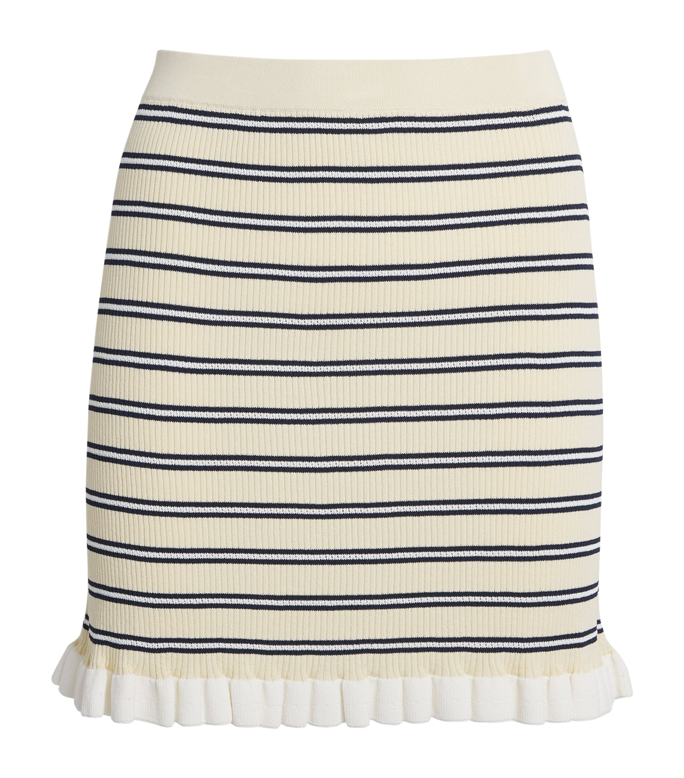 Claudie Pierlot Womens Stripe Mini Skirt Multicolored