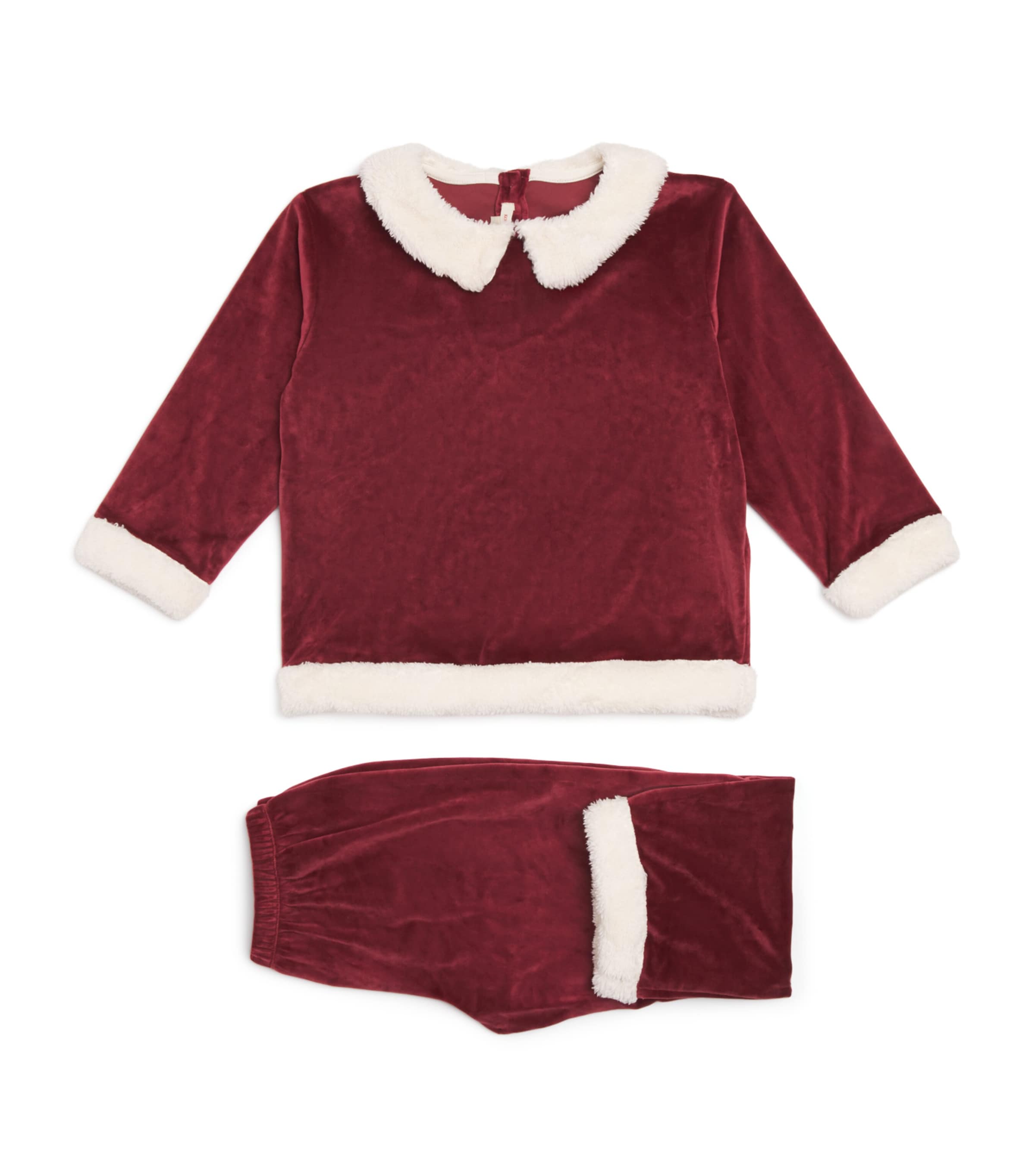 Velvet Christmas T-shirt and Trousers Set (3-6 Years)