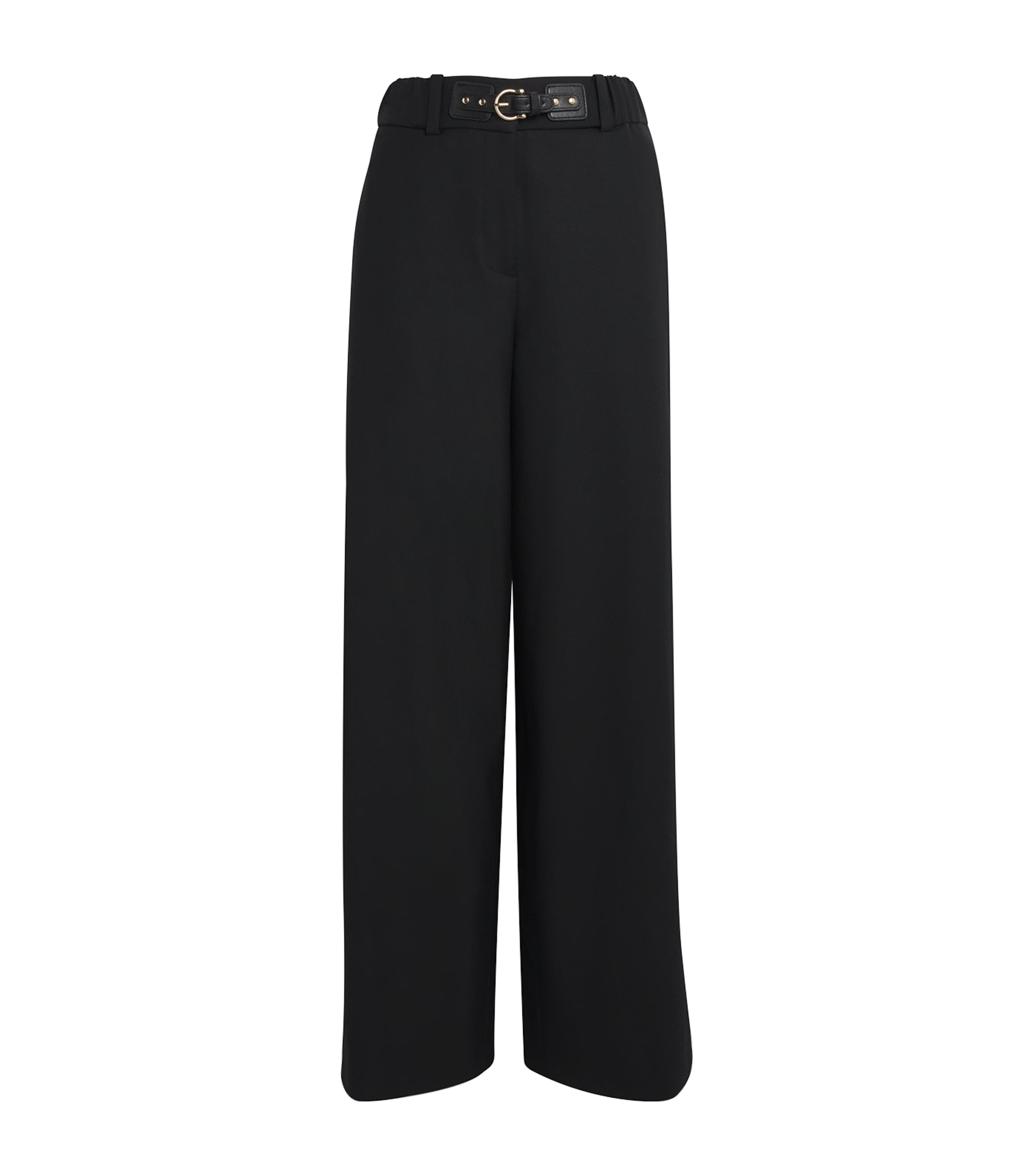 Belted Wide-Leg Trousers
