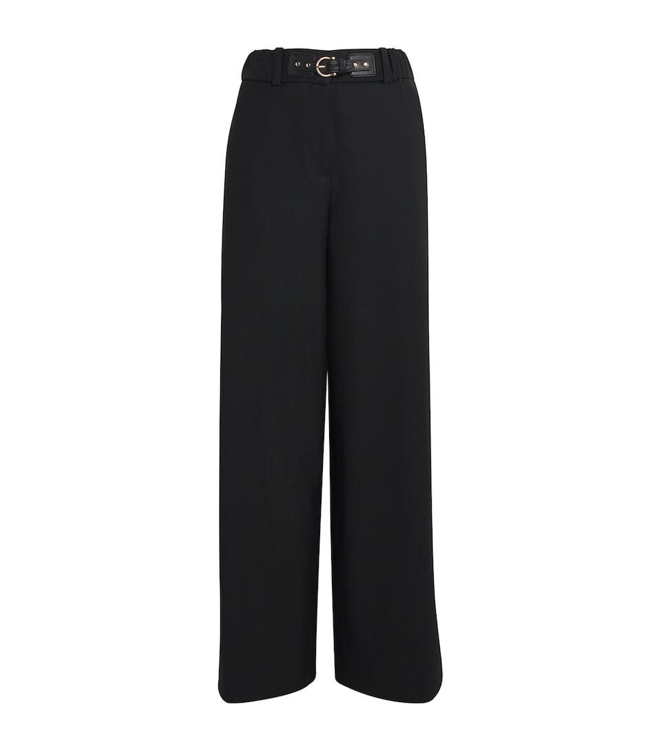 Belted Wide-Leg Trousers